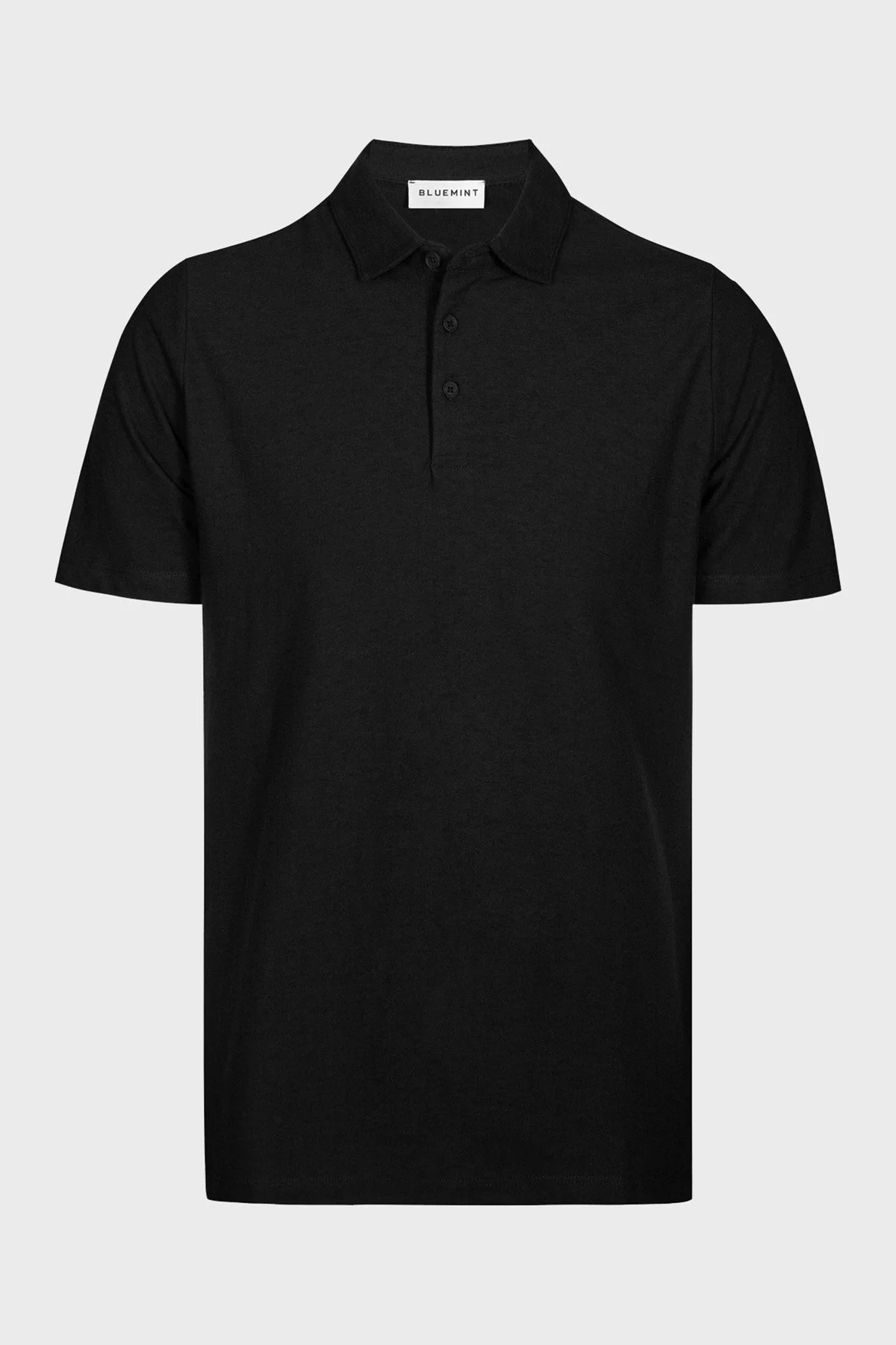 Bluemint Pamuklu Comfort Fit Düğmeli Erkek Polo Yaka T Shirt BM25007304MS 111 SİYAH - 4