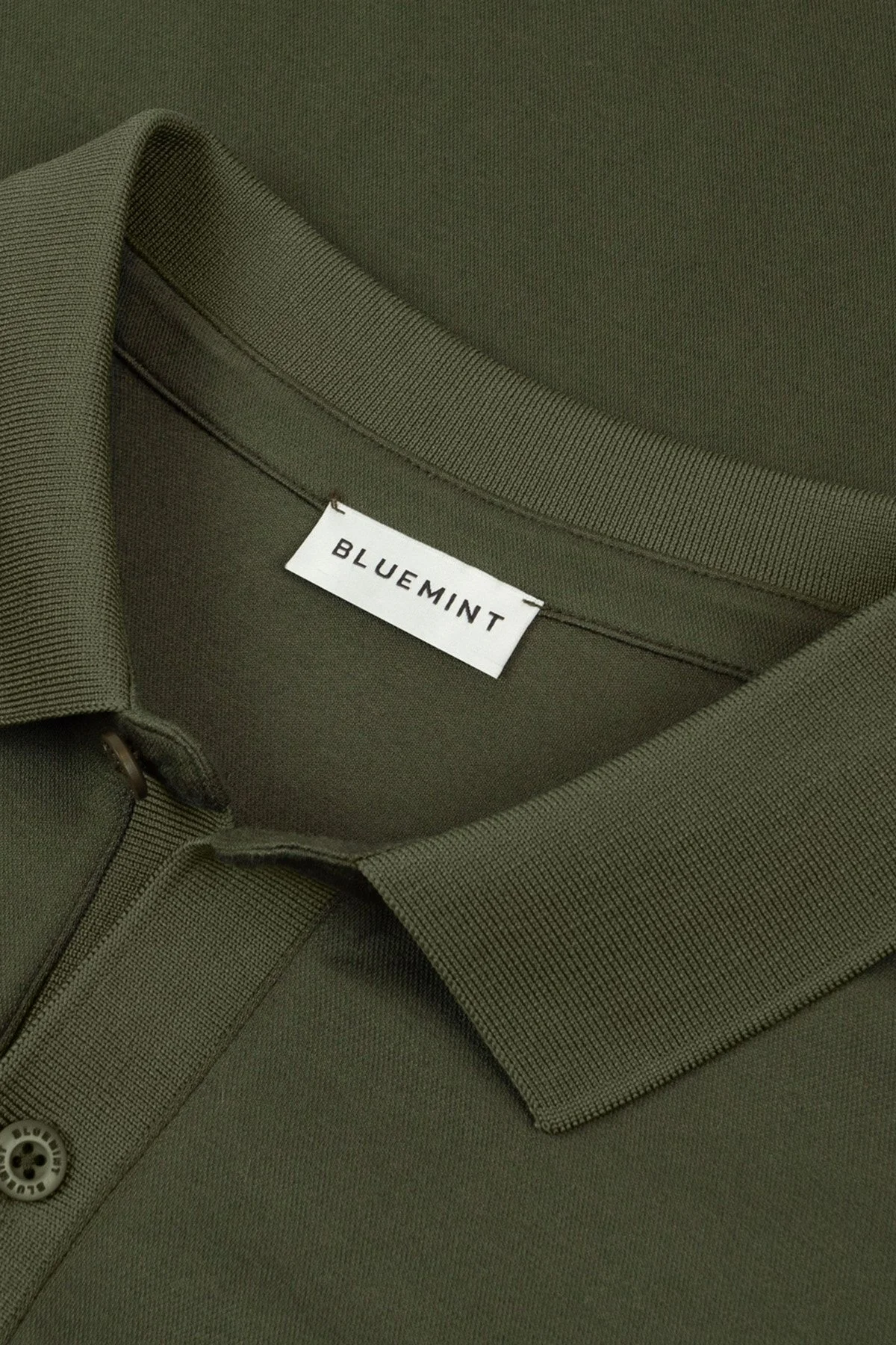 Bluemint Pamuklu Comfort Fit Düğmeli Erkek Polo Yaka T Shirt BM25007304MS 332 HAKİ - 2