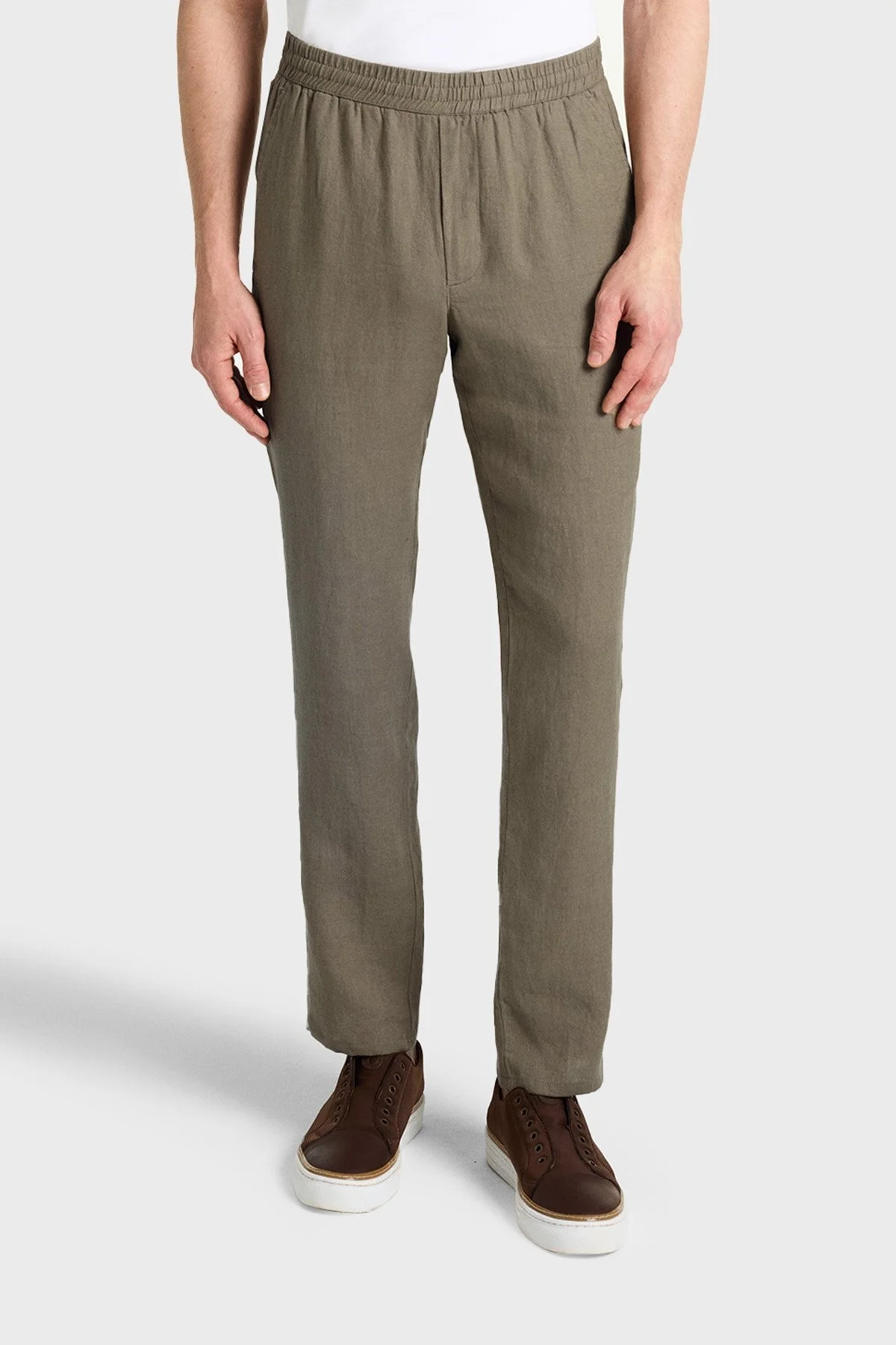 Bluemint Pamuklu Comfort Fit Lastikli Bel Daralan Paça Erkek Pantolon BM25009296MS 836 AÇIK HAKİ - 5