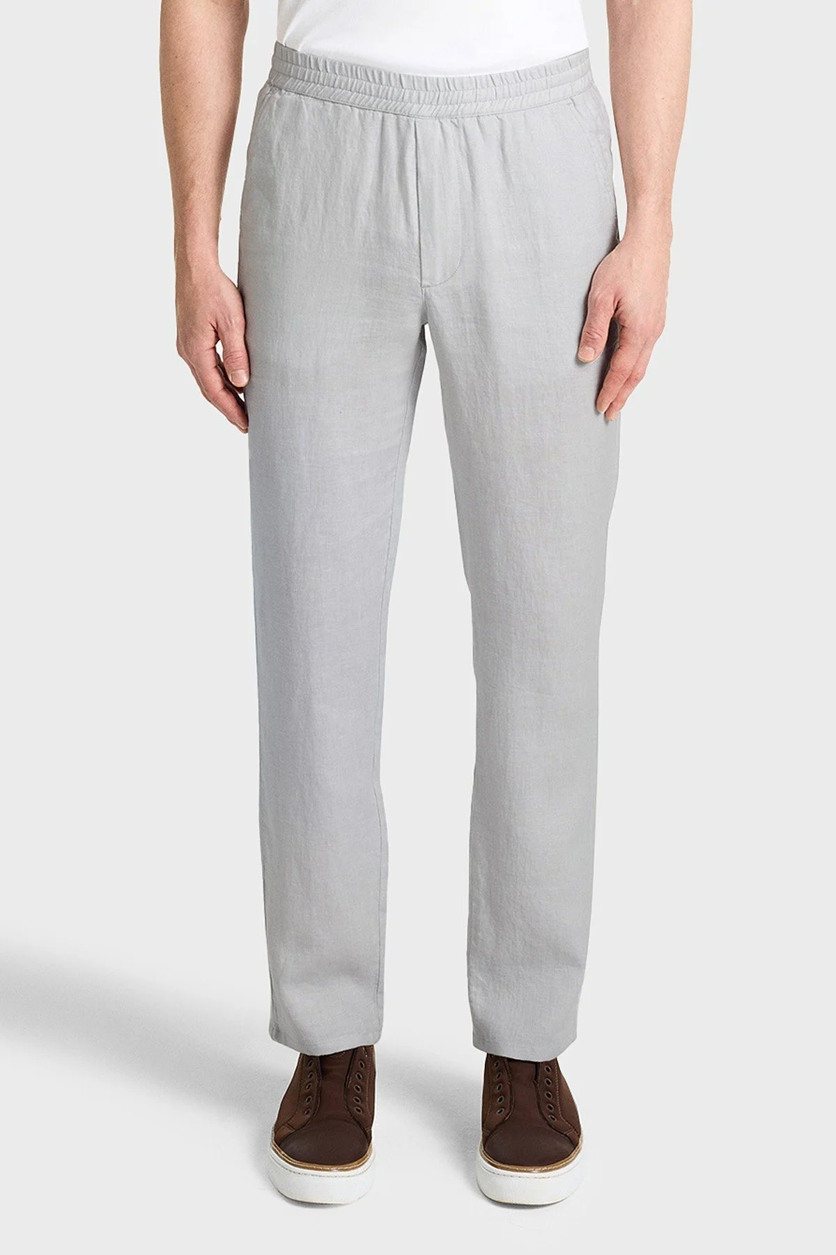 Bluemint Pamuklu Comfort Fit Lastikli Bel Daralan Paça Erkek Pantolon BM25009296MS1 162 GRİ - 9