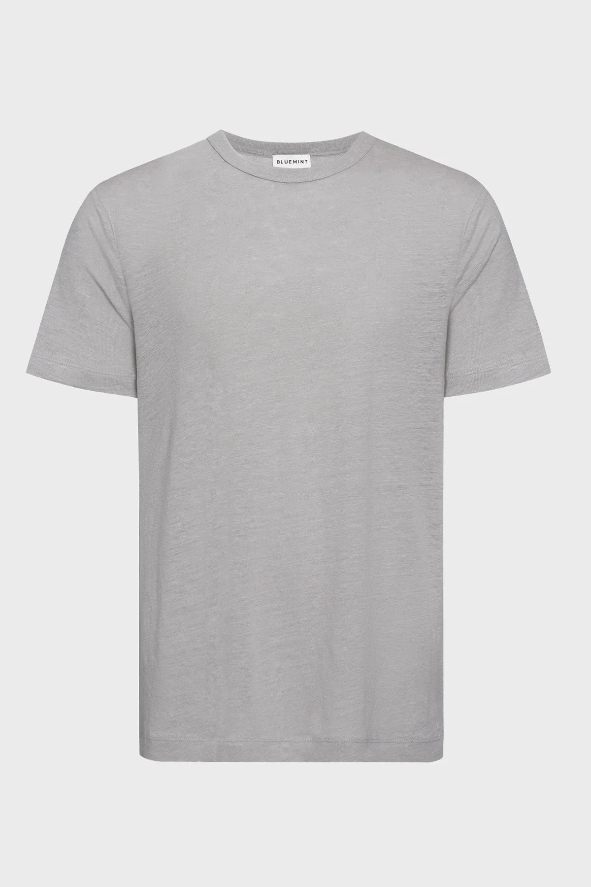 Bluemint Pamuklu Comfort Fit Sıfır Yaka Erkek T Shirt BM25001303MS 1162 GRİ - 1