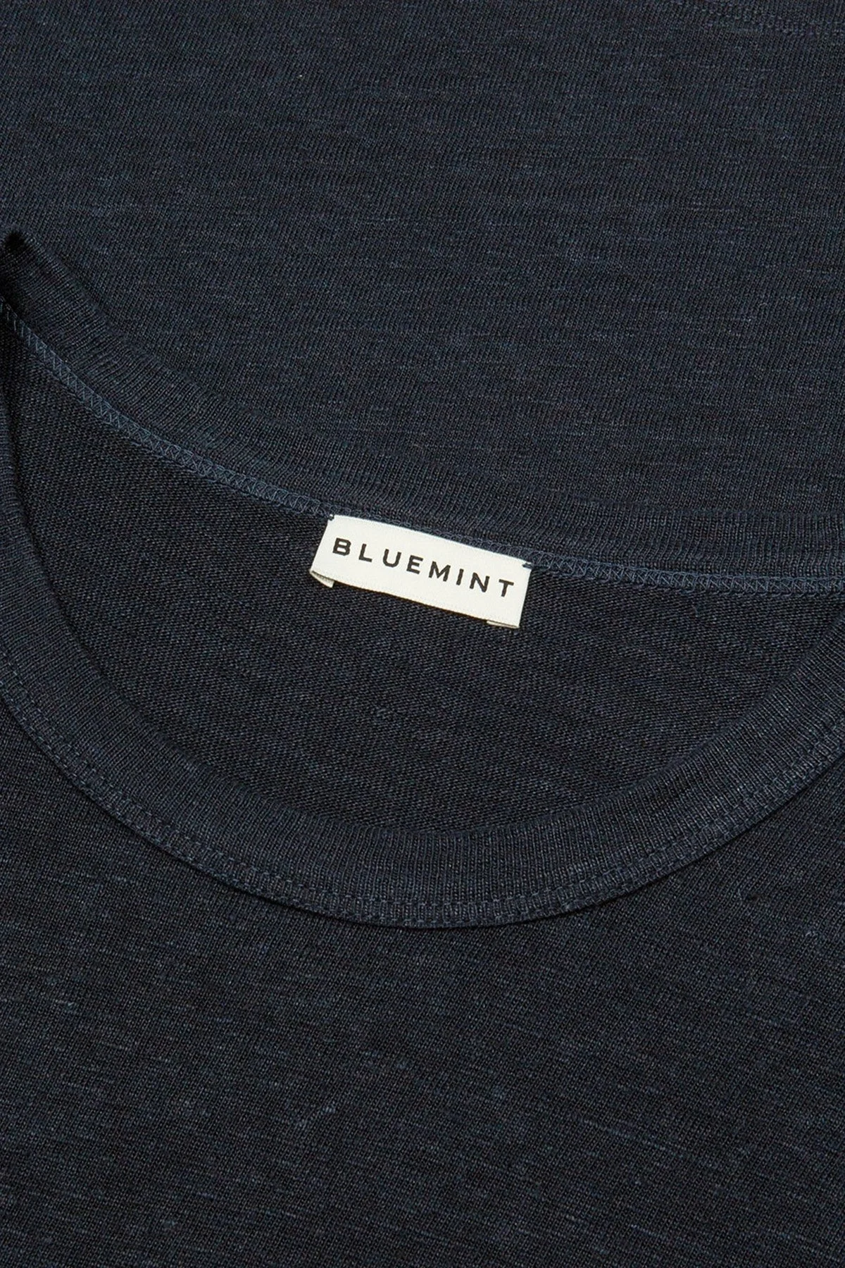 Bluemint Pamuklu Comfort Fit Sıfır Yaka Erkek T Shirt BM25001303MS 155 KOYU LACİVERT - 7