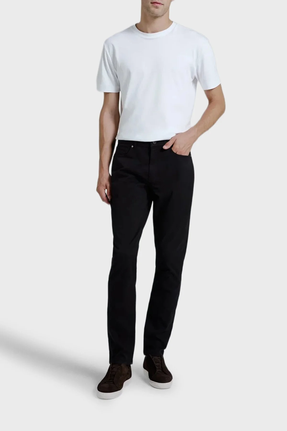 Bluemint Pamuklu Normal Bel Düz Paça Erkek Pantolon EVANDER 111 Siyah - 2