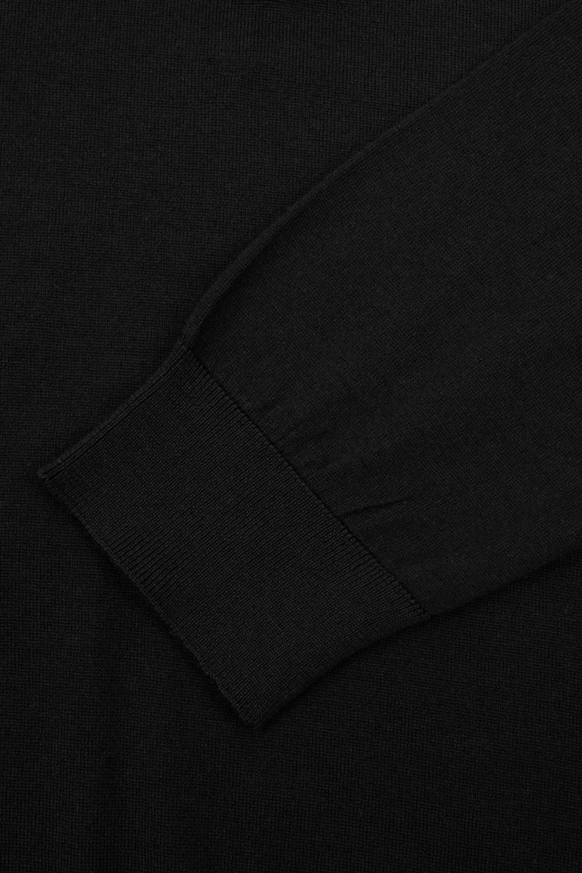 Bluemint Pamuklu Regular Fit Fermuarlı Dik Yaka Erkek Triko BM25020691MW 111 SİYAH - 4