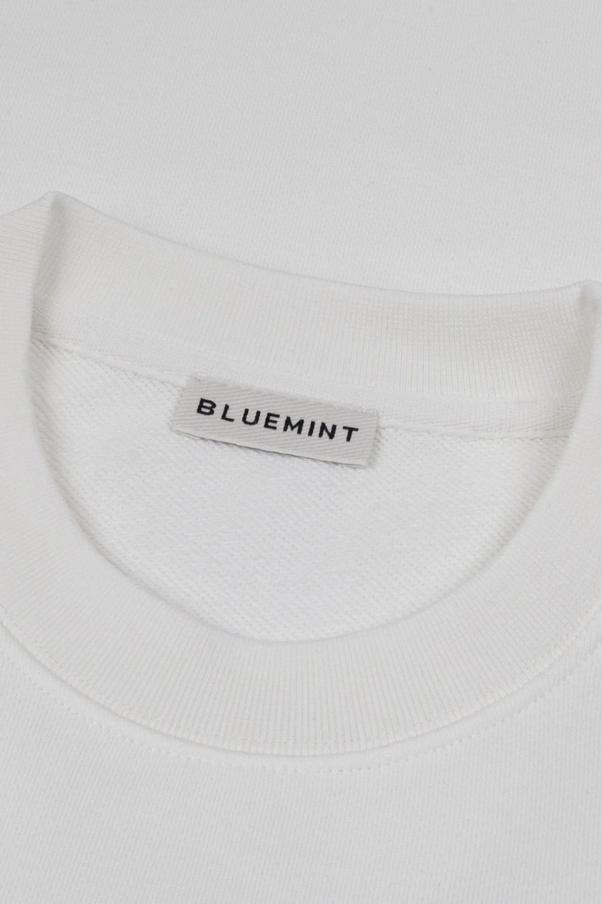 Bluemint Pamuklu Regular Fit Nakış Detaylı Erkek Sweat BM25019234MW1 242 BEYAZ - 4