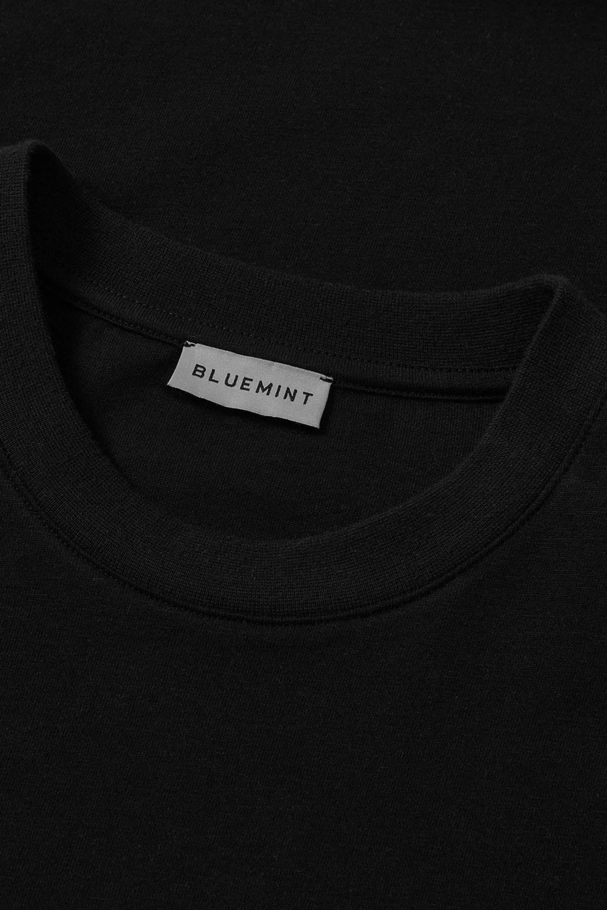 Bluemint Pamuklu Relaxed Fit Bisiklet Yaka Erkek T Shirt NOLAN 111 SİYAH - 4