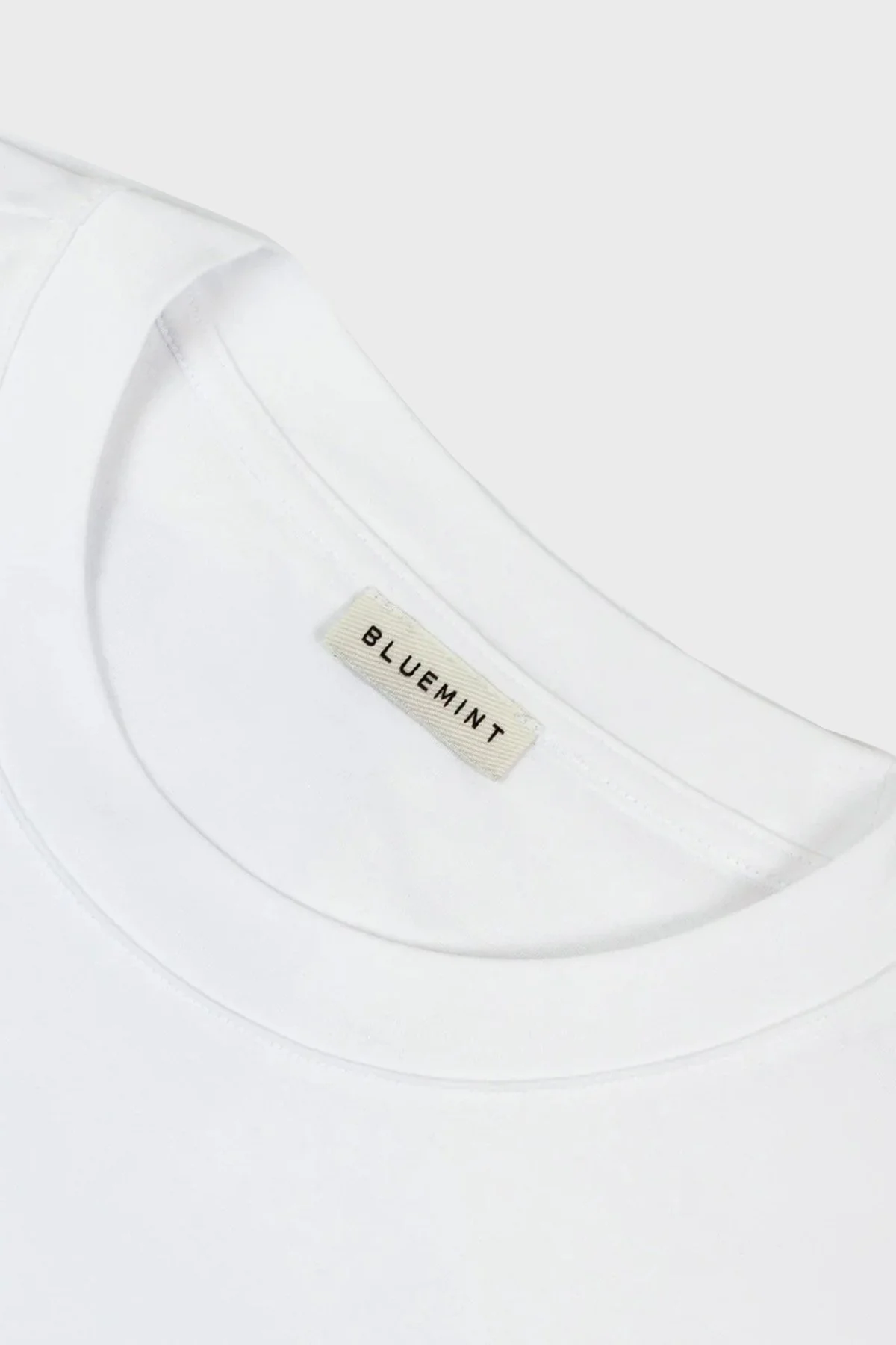 Bluemint Pamuklu Relaxed Fit Sırt Baskılı Bisiklet Yaka Erkek T Shirt NOLANPRINT 1326 BEYAZ - 5