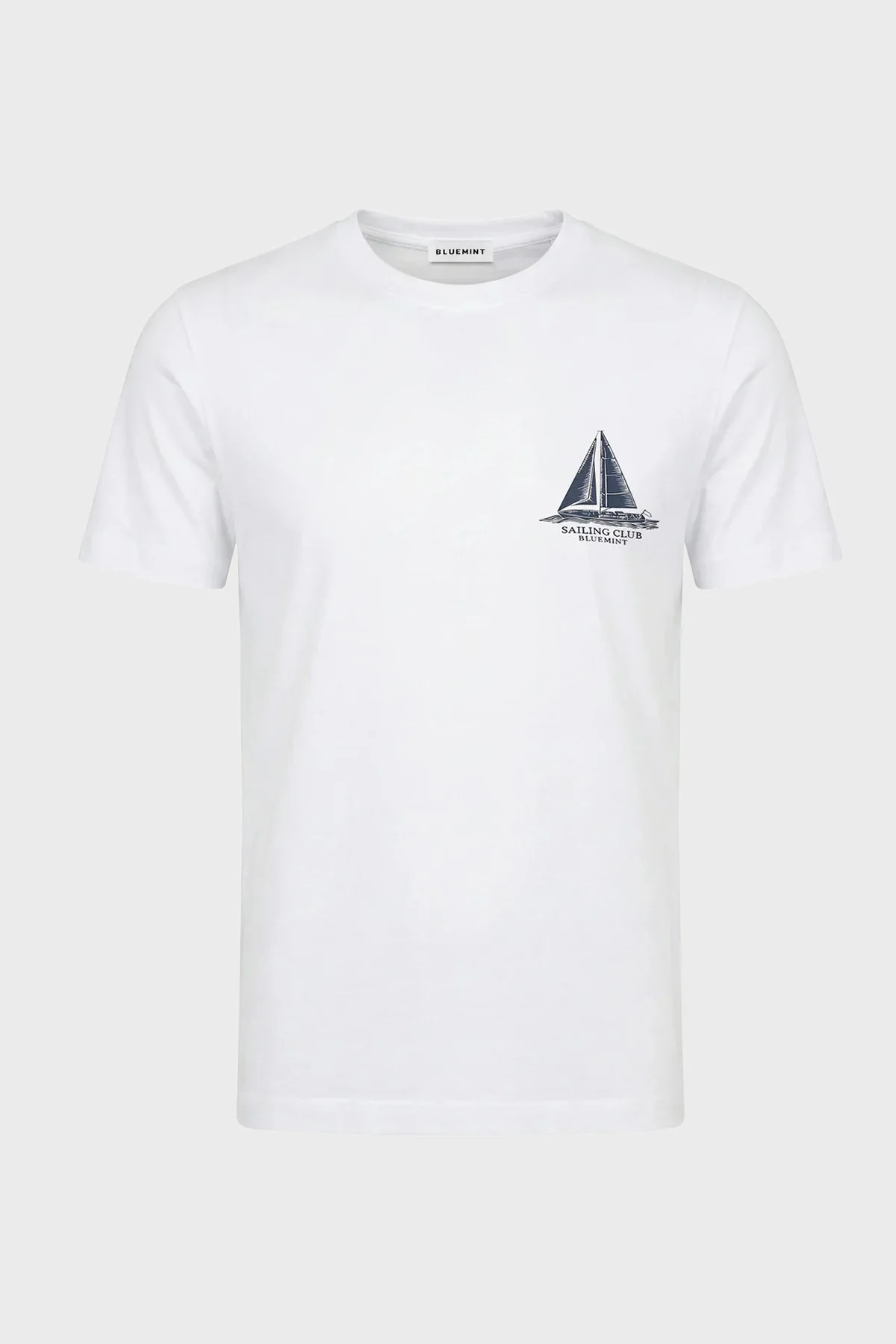 Bluemint Pamuklu Relaxed Fit Sırt Baskılı Bisiklet Yaka Erkek T Shirt NOLANPRINT 1337 BEYAZ - 3