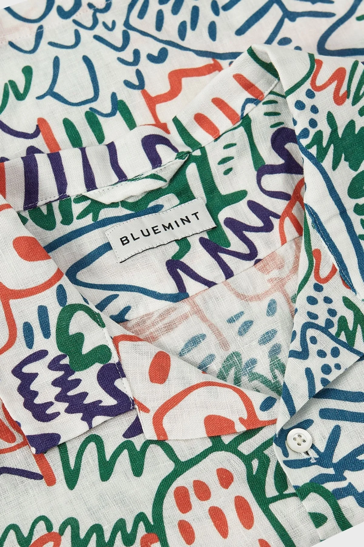 Bluemint Peter % 100 Keten Comfort Fit Kısa Kollu Çocuk Gömlek BM24058209BS 1010 BEYAZ - 2