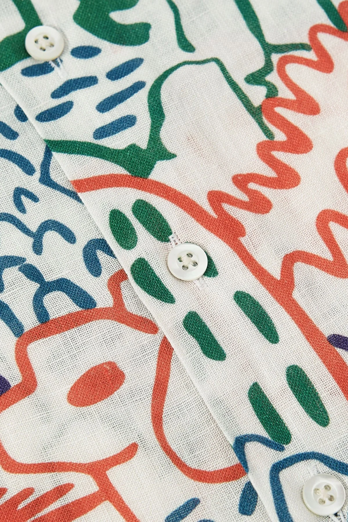 Bluemint Peter % 100 Keten Comfort Fit Kısa Kollu Çocuk Gömlek BM24058209BS 1010 BEYAZ - 3