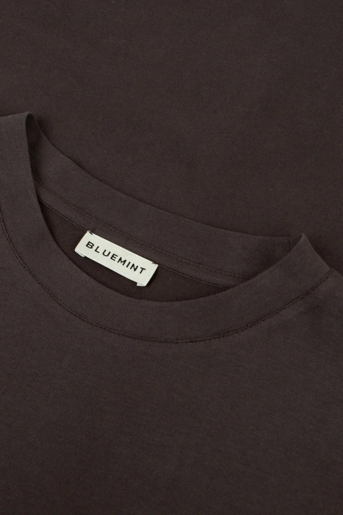 Bluemint Rahat % 100 Pamuk Bisiklet Yaka Erkek T Shirt NOLAN 1327 KAHVE - 3