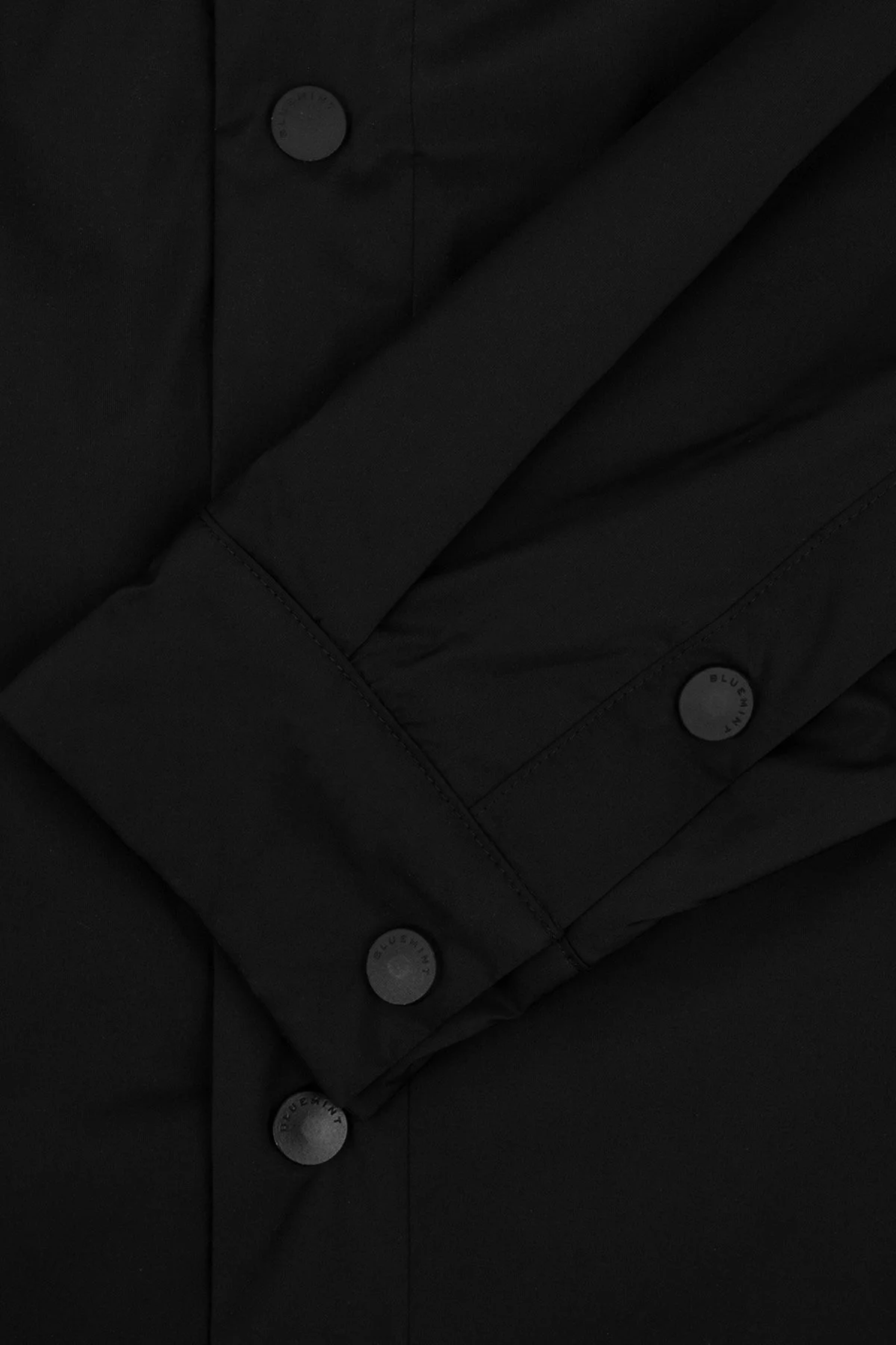 Bluemint Regular Fit Klasik Yaka Çıtçıt Düğmeli Erkek Gömlek Ceket BM25030664MW 111 SİYAH - 3