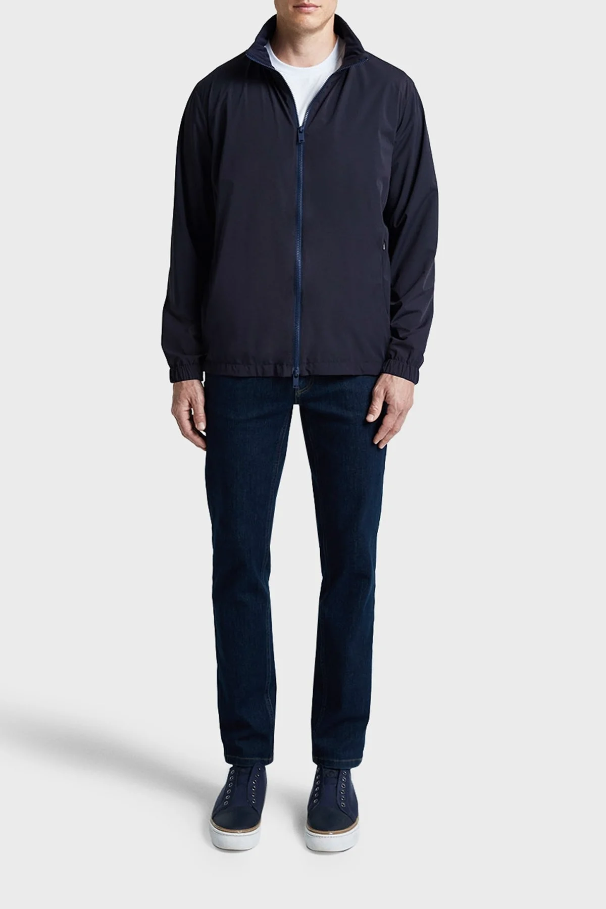 Bluemint Regular Fit Suya Dayanıklı Fermuarlı Dik Yaka Erkek Ceket BM24030471MW 155 LACİVERT - 3