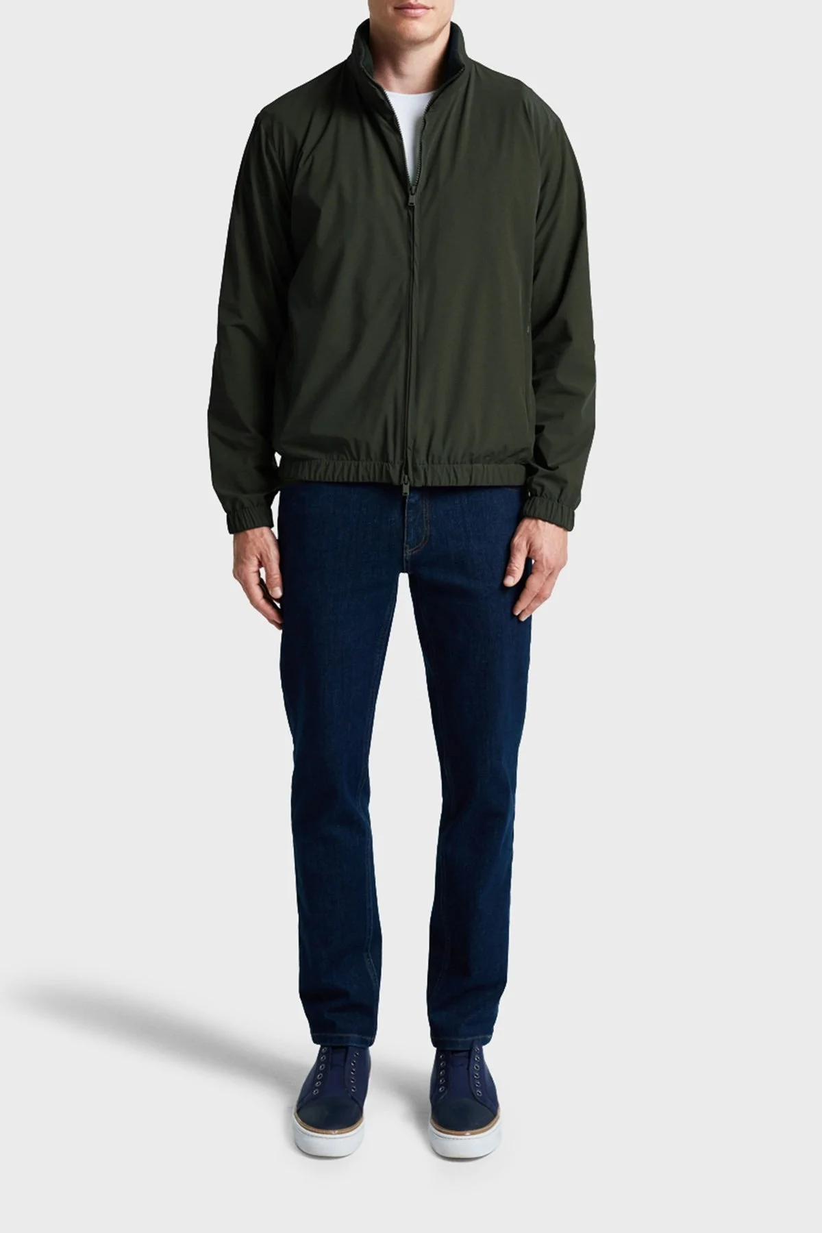 Bluemint Regular Fit Suya Dayanıklı Fermuarlı Dik Yaka Erkek Ceket BM24030471MW1 109 HAKİ - 3