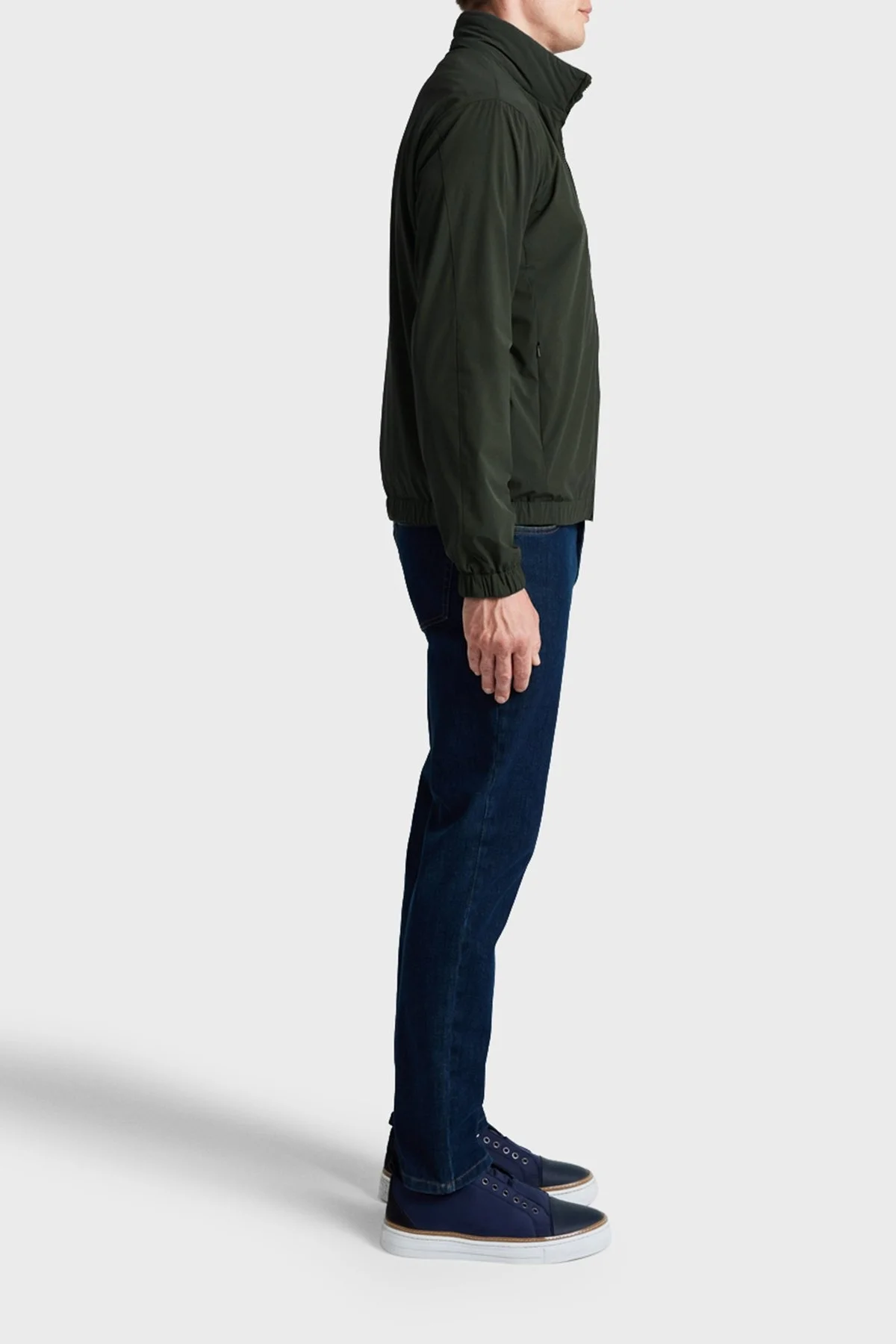 Bluemint Regular Fit Suya Dayanıklı Fermuarlı Dik Yaka Erkek Ceket BM24030471MW1 109 HAKİ - 4