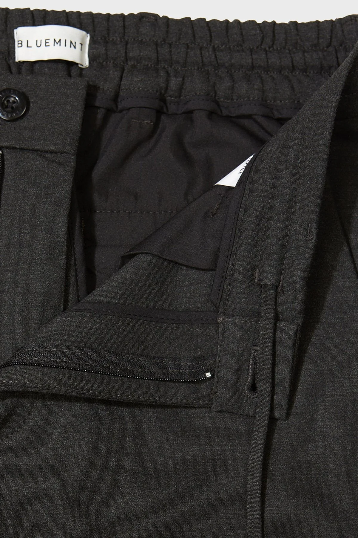 Bluemint Regular Fit Yüksek Bel Düz Paça Chino Erkek Pantolon BM24009351MW 500 ANTRASİT - 3
