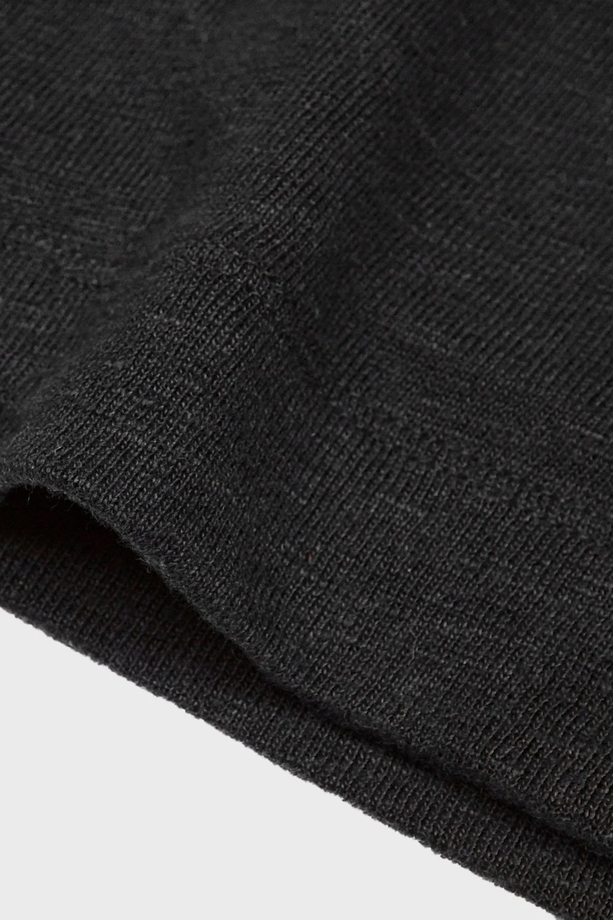 Bluemint Roman % 100 Keten Regular Fit Erkek T Shirt BM24001303MS 111 SİYAH - 2