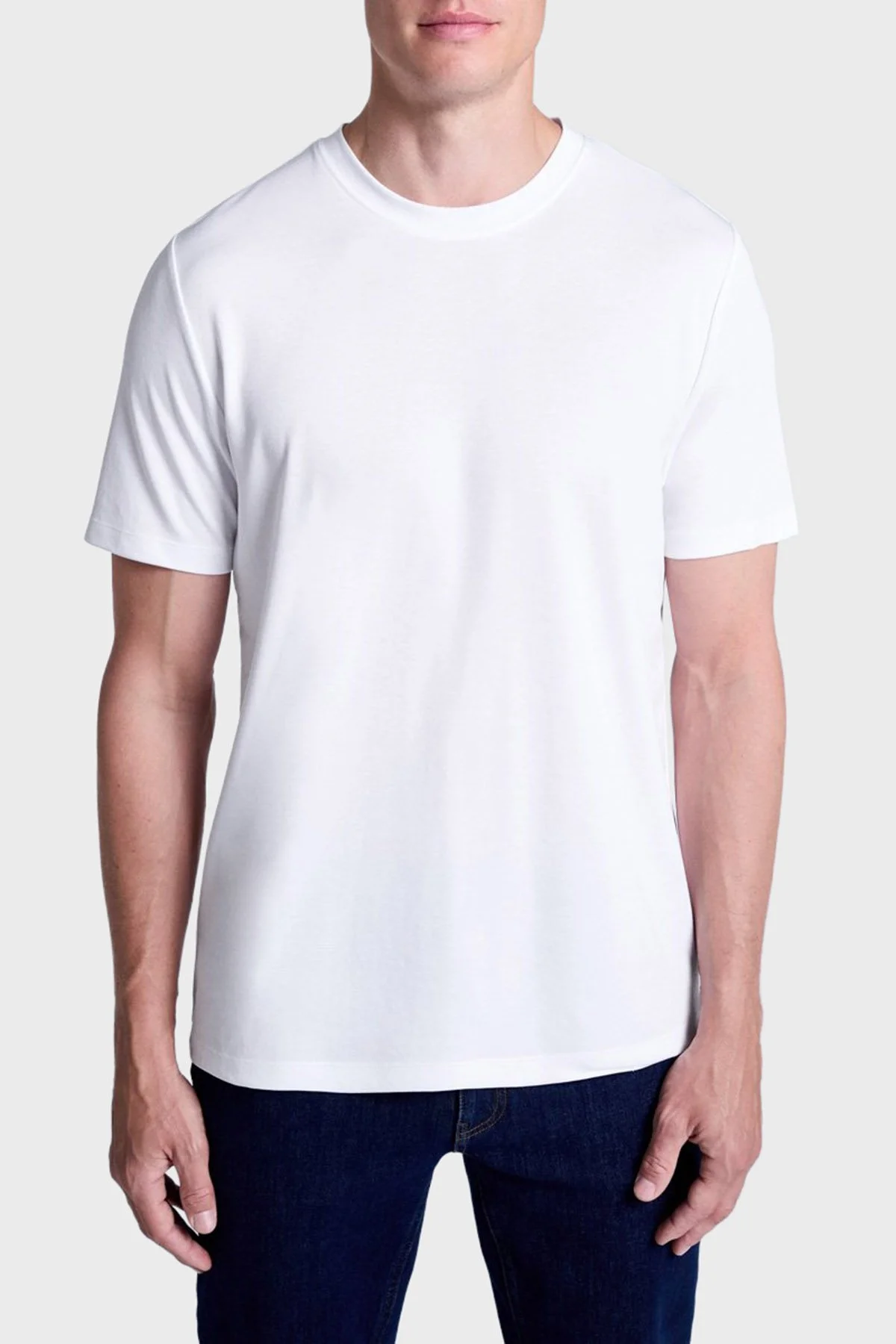 Bluemint Seth Comfort Fit Bisiklet Yaka Basic Erkek T Shirt BM25001333MW 112 BEYAZ - 1