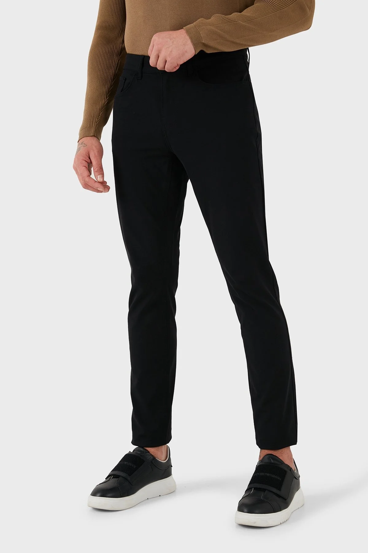 Bluemint Streç Pamuklu Regular Fit Normal Bel Düz Paça Jeans Erkek Kot Pantolon BM23009178MS 111 SİYAH - 4