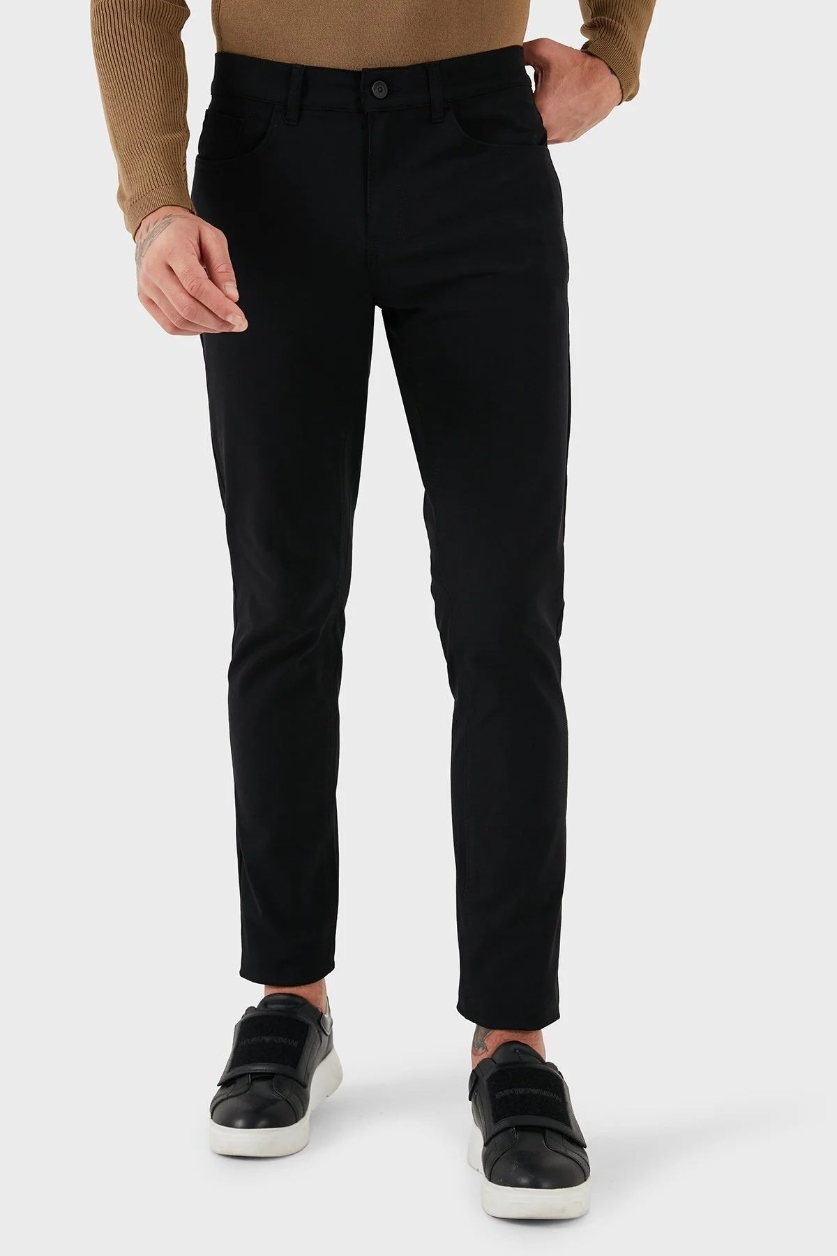 Bluemint Streç Pamuklu Regular Fit Normal Bel Düz Paça Jeans Erkek Kot Pantolon BM23009178MS 111 SİYAH - 5