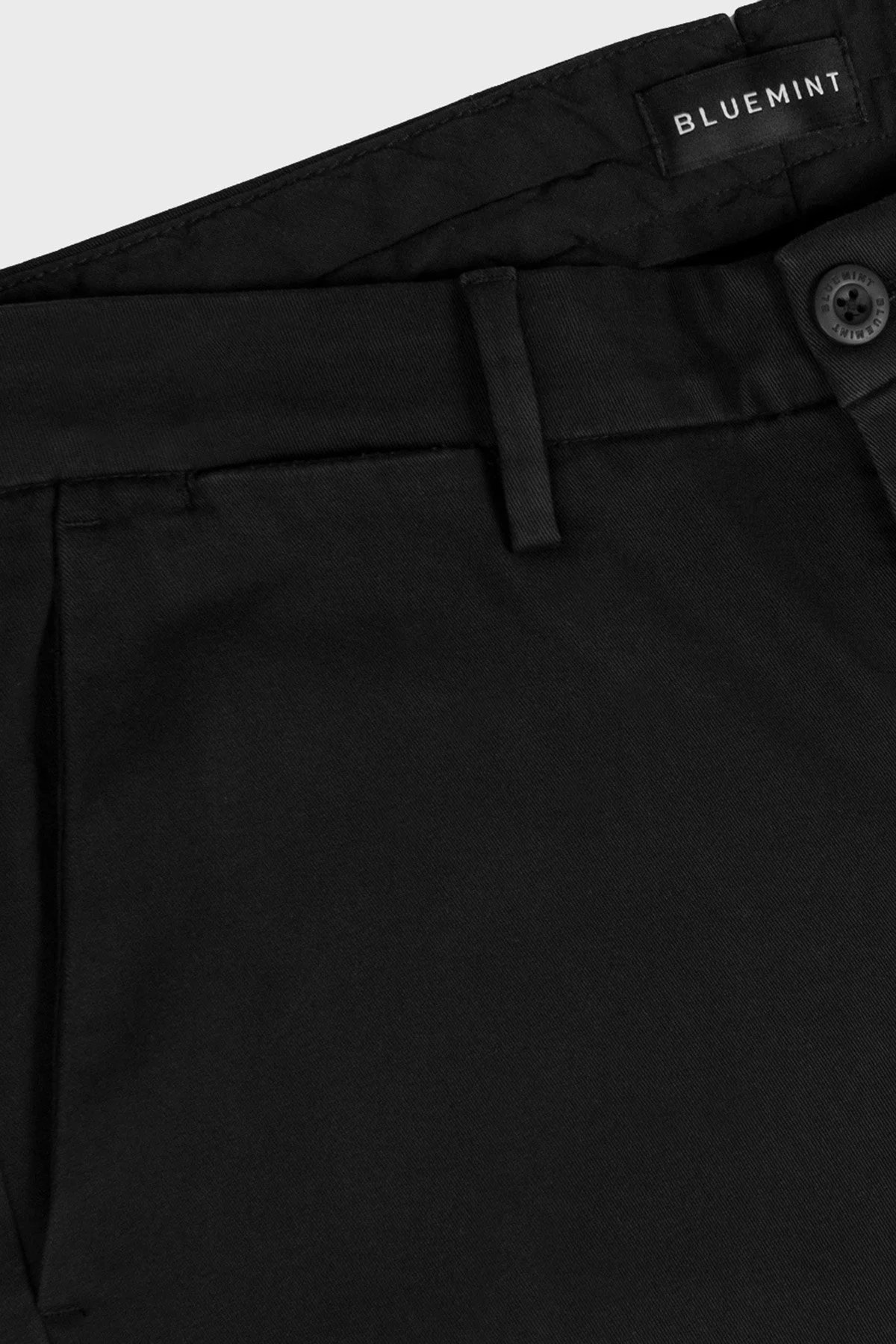 Bluemint Streç Pamuklu Relaxed Fit Yüksek Bel Boru Paça Chino Erkek Pantolon BM24009132MW 111 SİYAH - 3