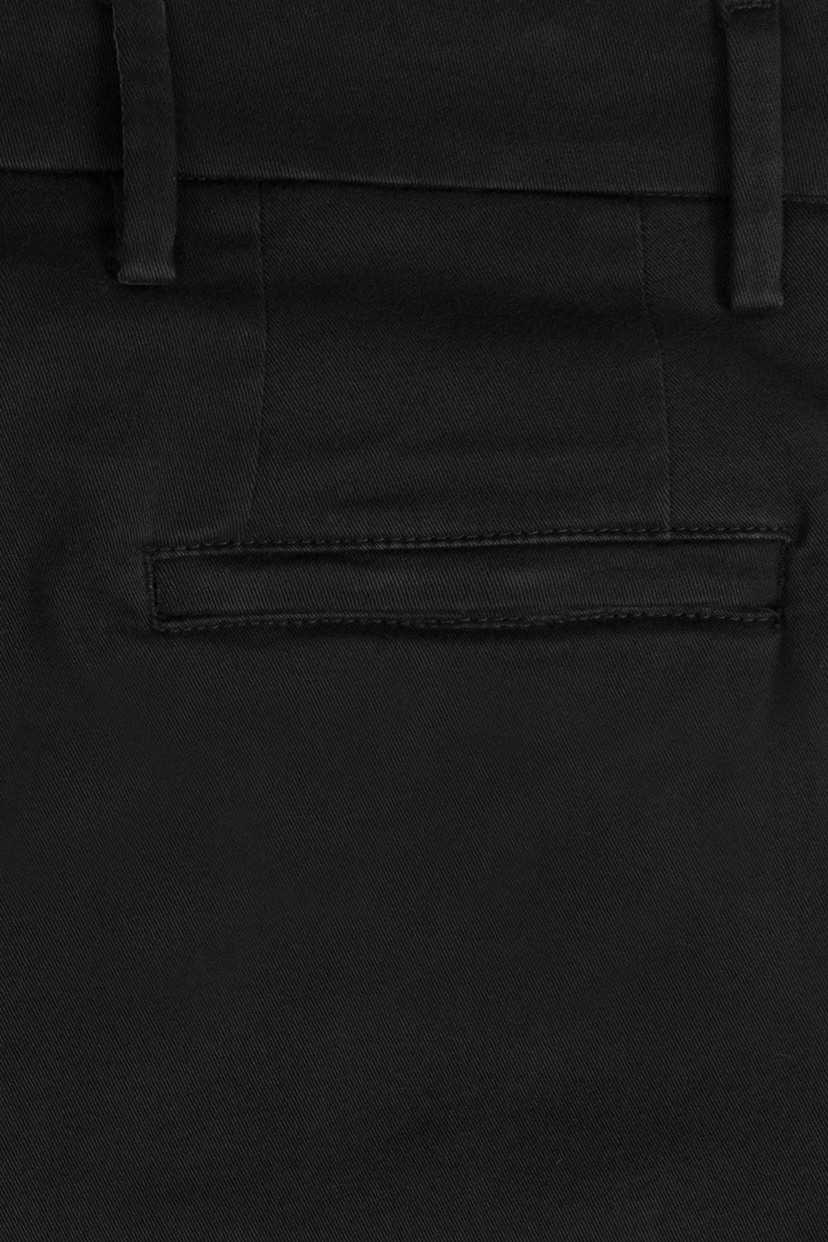 Bluemint Streç Pamuklu Relaxed Fit Yüksek Bel Boru Paça Chino Erkek Pantolon BM24009132MW 111 SİYAH - 5