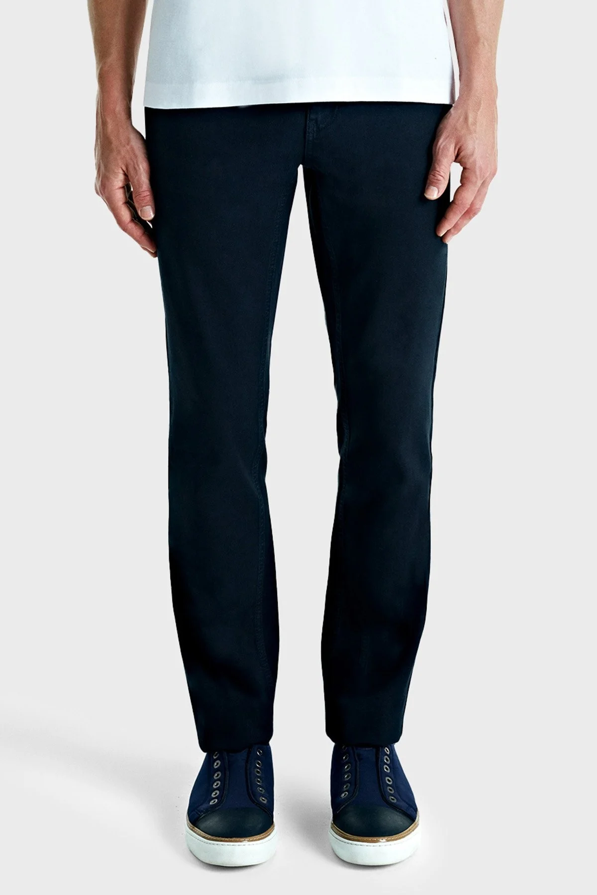 Bluemint Streç Pamuklu Slim Fit Normal Bel Boru Paça Erkek Pantolon BM24009361MS 155 KOYU LACİVERT - 6