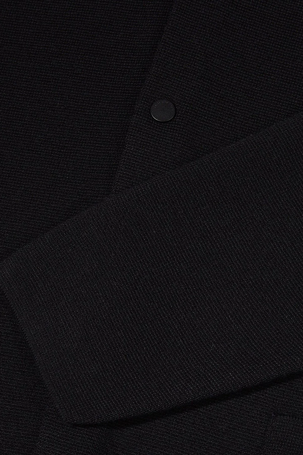 Bluemint Stuart Yünlü Relaxed Fit Düğmeli Erkek Polo Yaka Kazak BM25020219MW 111 SİYAH - 5