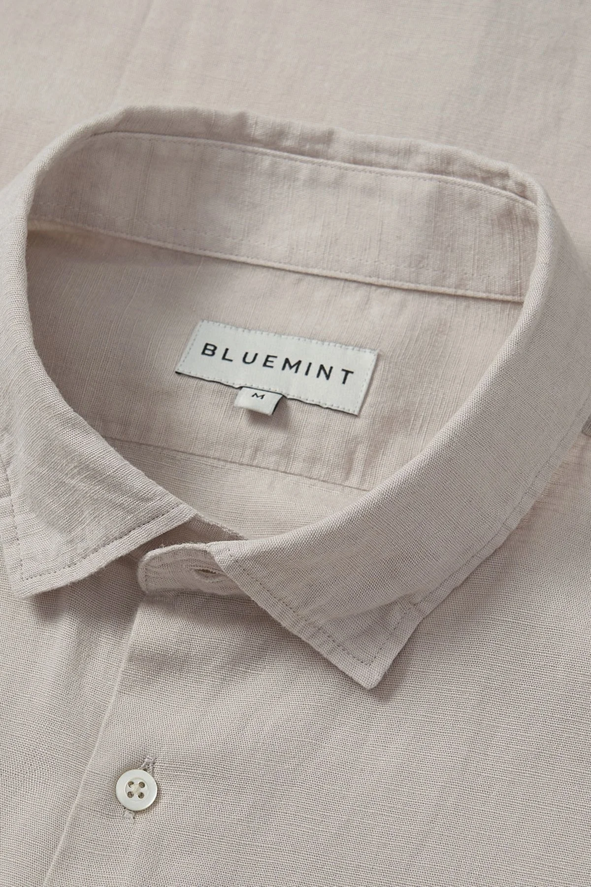 Bluemint Tech Pamuk ve Keten Karışımlı Comfort Fit Erkek Gömlek BM24002306MS 1016 BEJ - 2