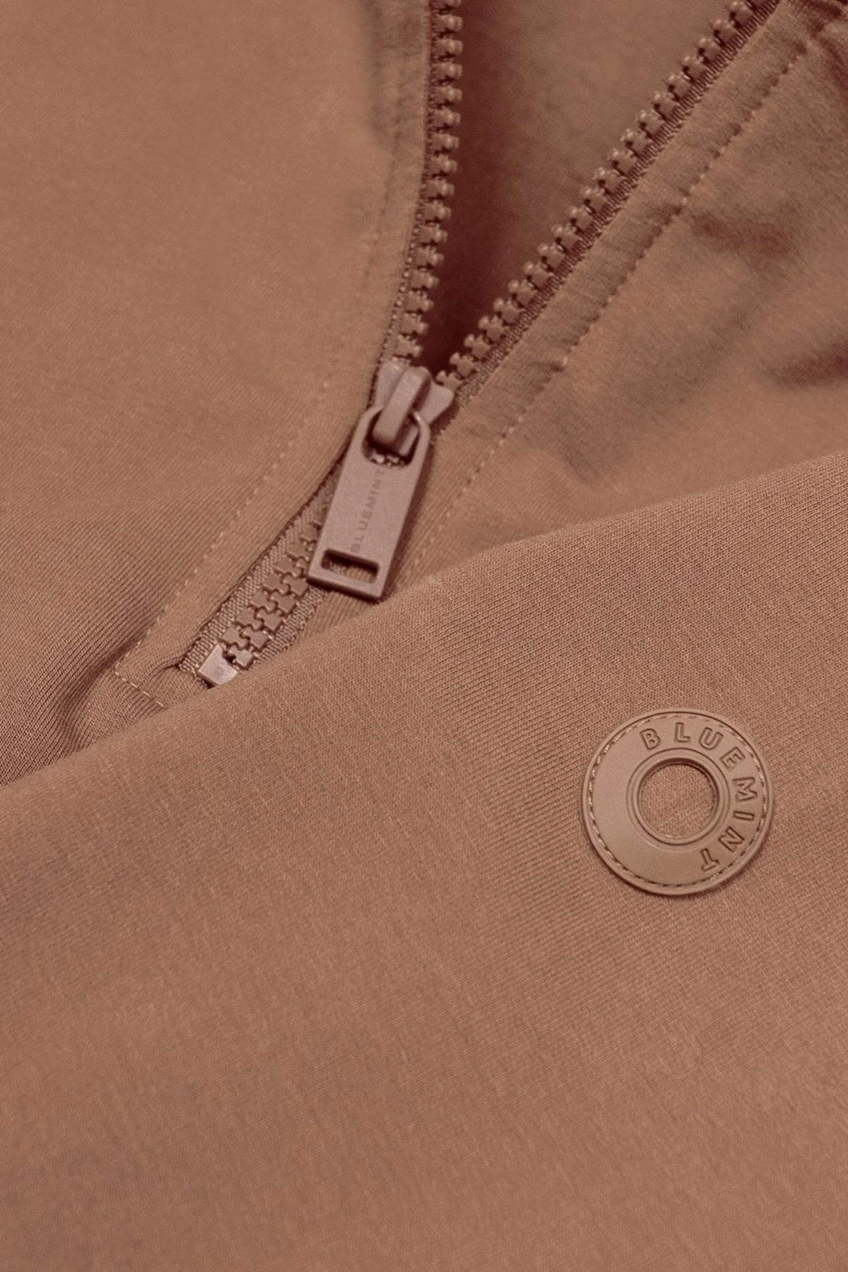 Bluemint Wesley Streç Pamuklu Regular Fit Dik Yaka Erkek Sweat BM22019247MW 859 TABA - 2