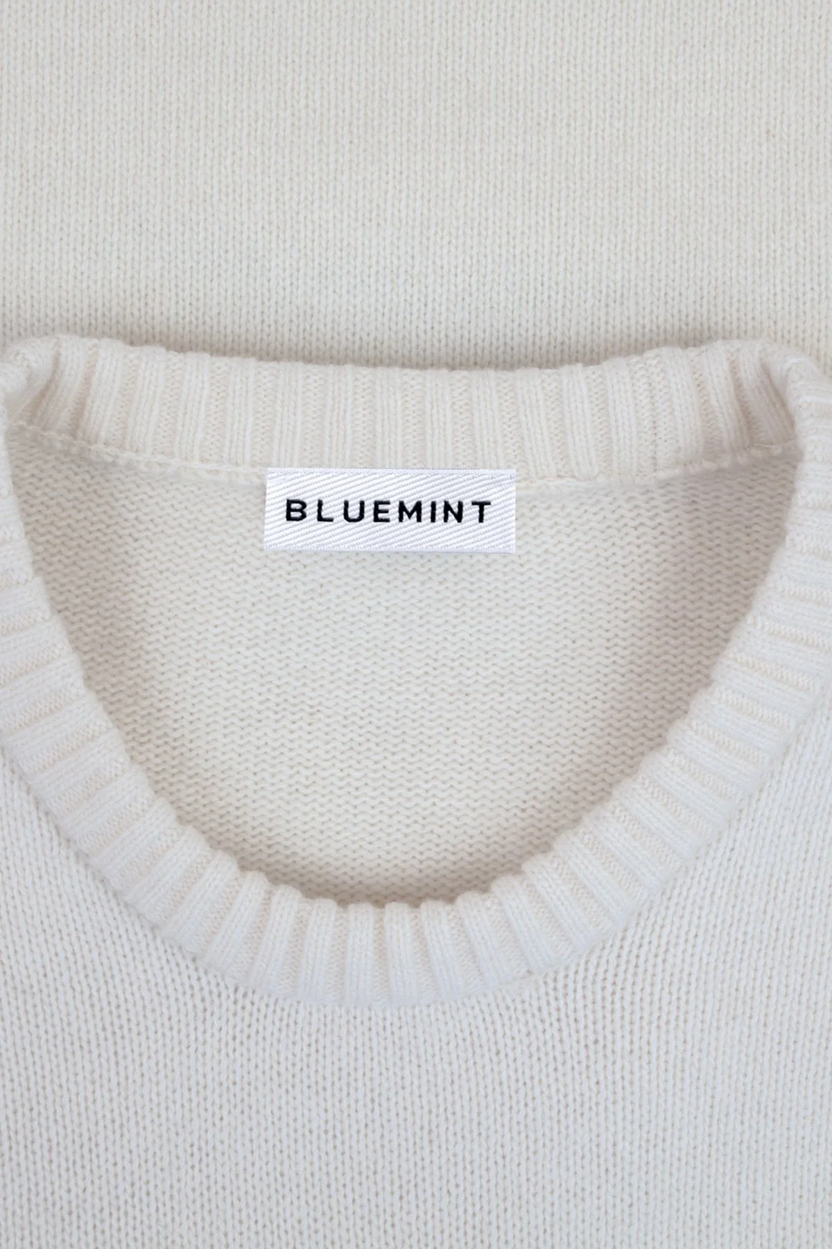 Bluemint Yün Karışım Comfort Fit Nakış Detaylı Erkek Kazak BM25019728MW1 257 EKRU - 5