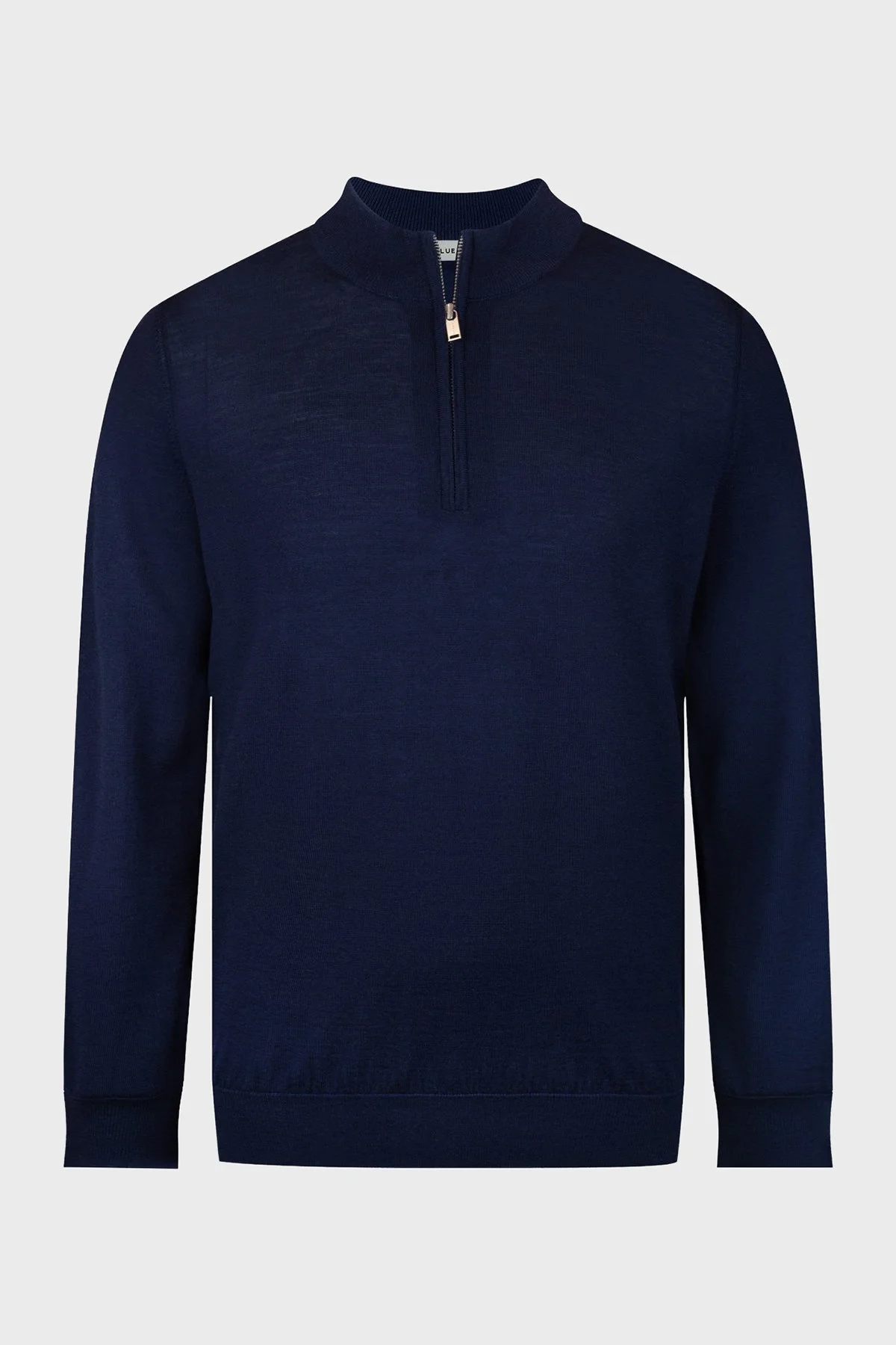 Bluemint Yünlü Regular Fit Fermuarlı Dik Yaka Erkek Triko BM25020691MW 155 LACİVERT - 3