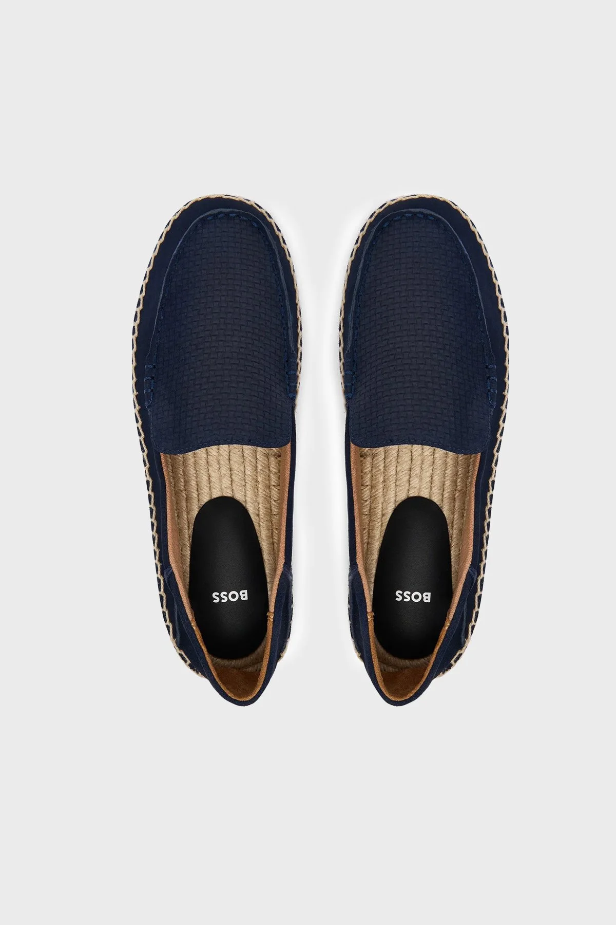 Boss % 100 Deri Erkek Espadril 50563149 401 LACİVERT - 3