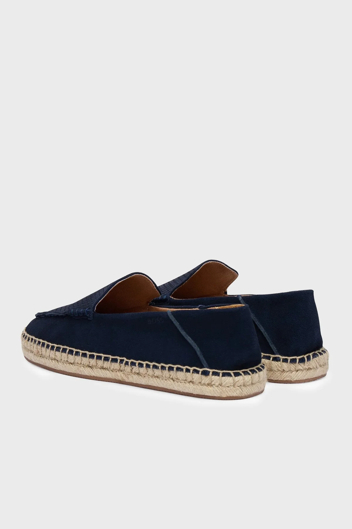 Boss % 100 Deri Erkek Espadril 50563149 401 LACİVERT - 4