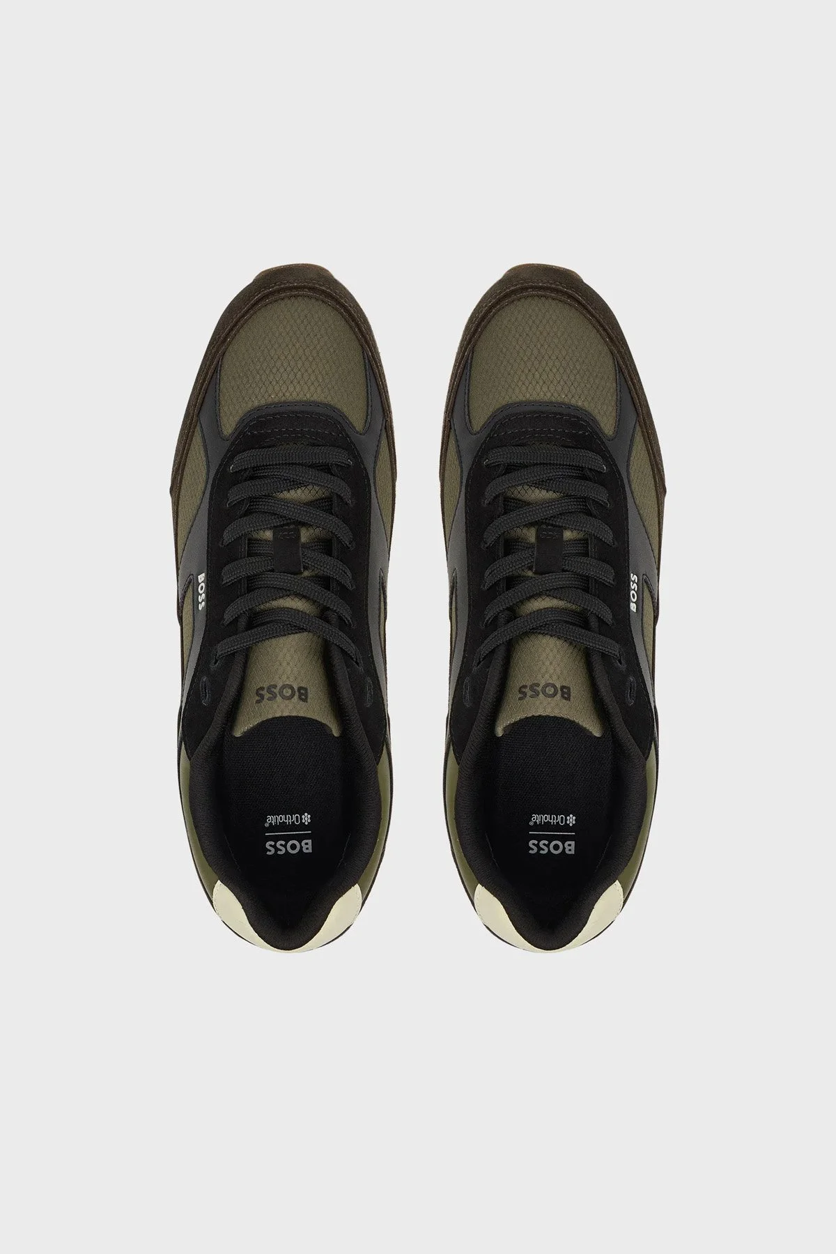 Boss % 100 Hakiki Deri Süet Sneaker Erkek Ayakkabı 50573554 242 Kahve - 3