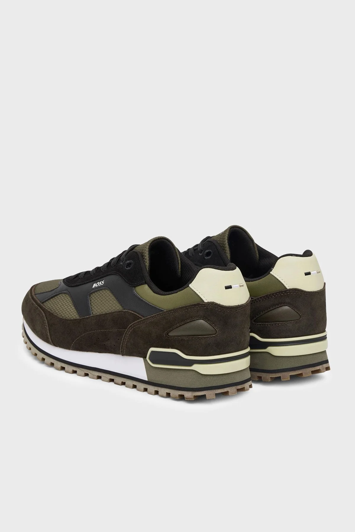 Boss % 100 Hakiki Deri Süet Sneaker Erkek Ayakkabı 50573554 242 Kahve - 4