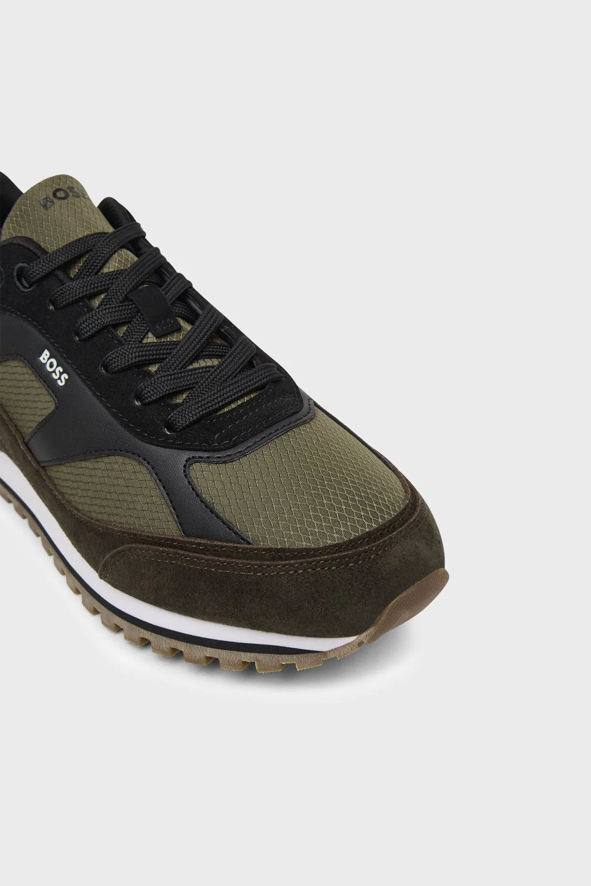 Boss % 100 Hakiki Deri Süet Sneaker Erkek Ayakkabı 50573554 242 Kahve - 6