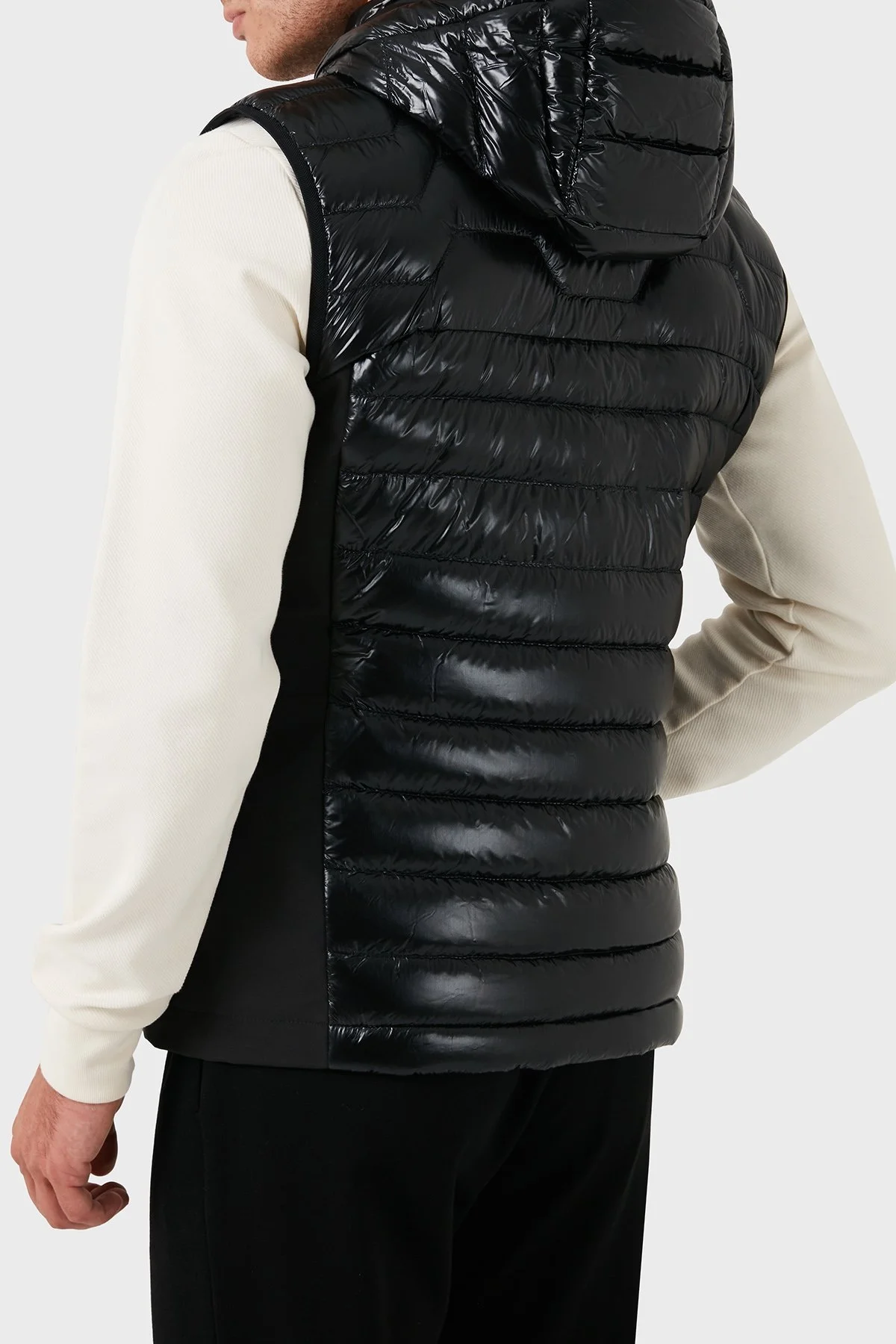 Boss % 100 Kuş Tüyü Dolgulu Kapitoneli Şişme Erkek Yelek 50517763 001 SİYAH - 3