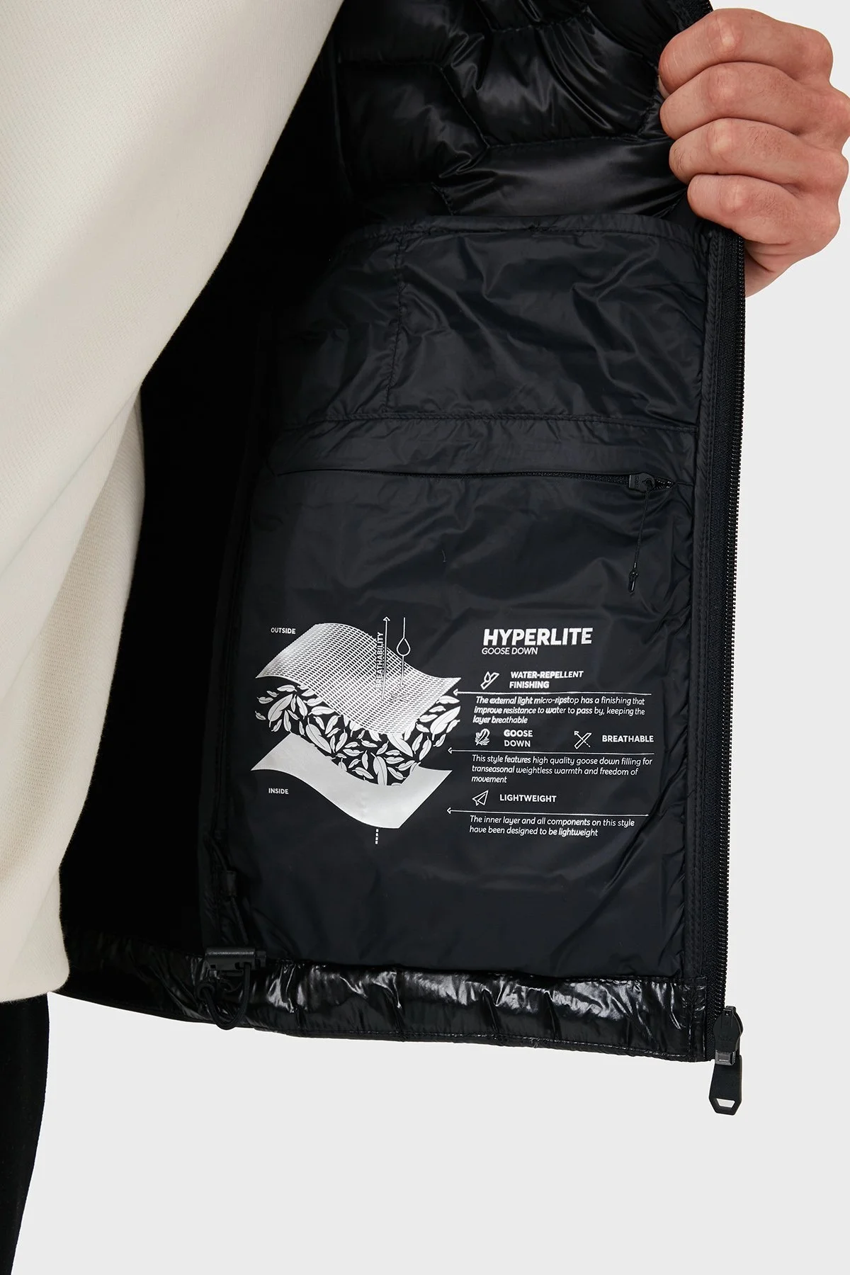 Boss % 100 Kuş Tüyü Dolgulu Kapitoneli Şişme Erkek Yelek 50517763 001 SİYAH - 6