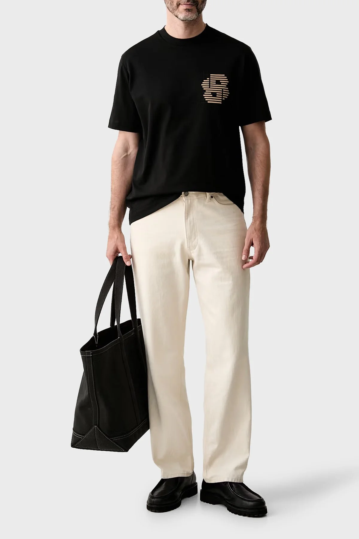 Boss % 100 Pamuk Bisiklet Yaka Logolu Erkek T Shirt 50565606 002 Siyah - 2