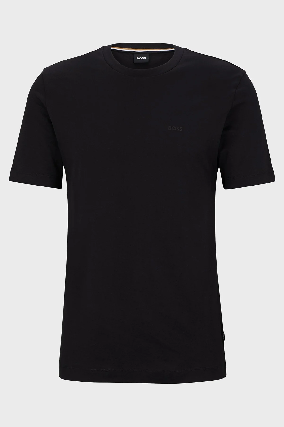 Boss % 100 Pamuk Bisiklet Yaka Regular Fit Jarse Erkek T Shirt 50468347 001 SİYAH - 4