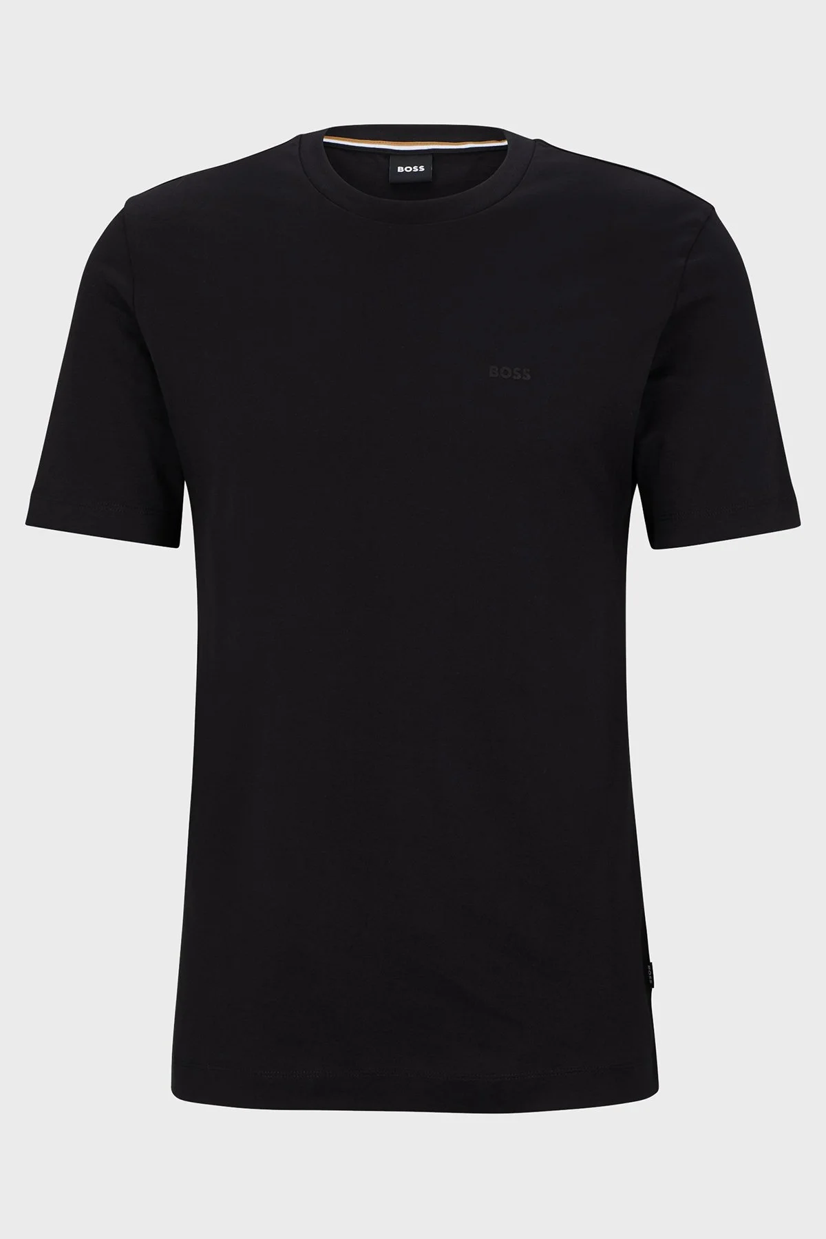 Boss % 100 Pamuk Bisiklet Yaka Regular Fit Jarse Erkek T Shirt 50468347 001 SİYAH - 4