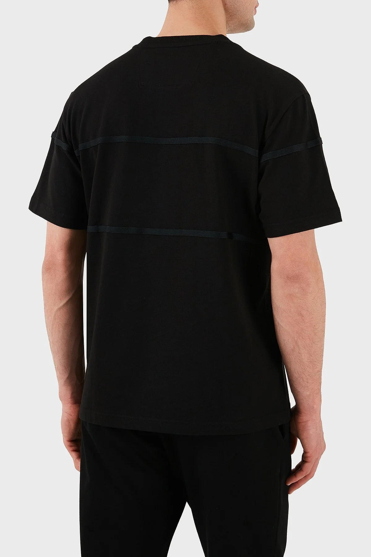 Boss % 100 Pamuk Loose Fit Bisiklet Yaka Logolu Erkek T Shirt 50531274 001 SİYAH - 3