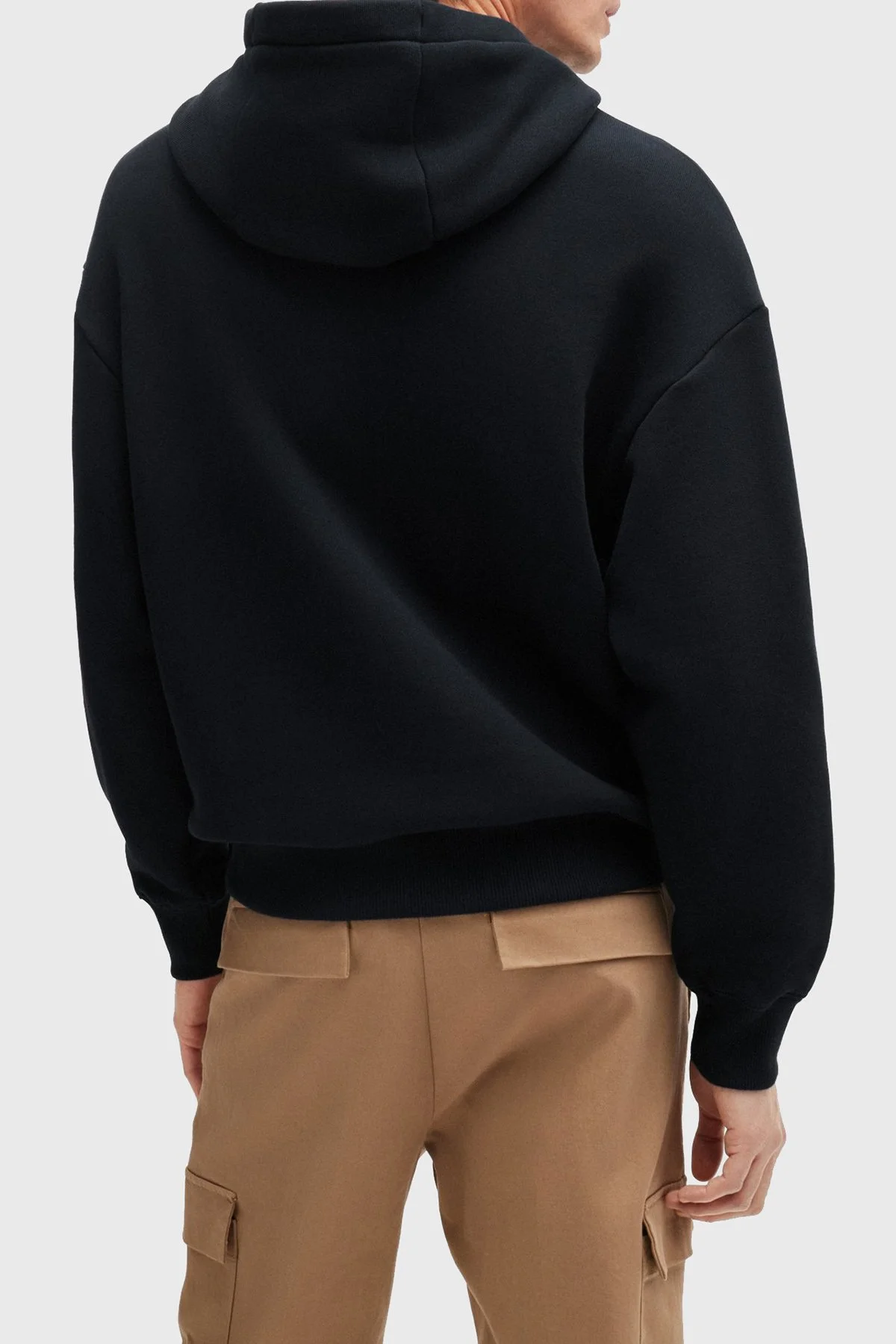 Boss % 100 Pamuk Oversize Kapüşonlu Erkek Sweat 50518762 001 SİYAH - 2