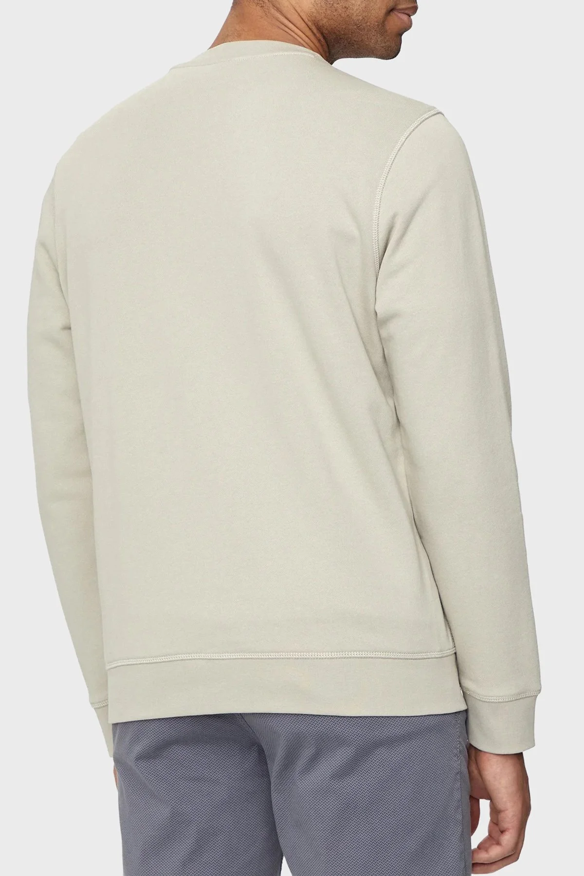 Boss % 100 Pamuk Regular Fit Bisiklet Yaka Erkek Sweat 50509323 271 GRİ - 3