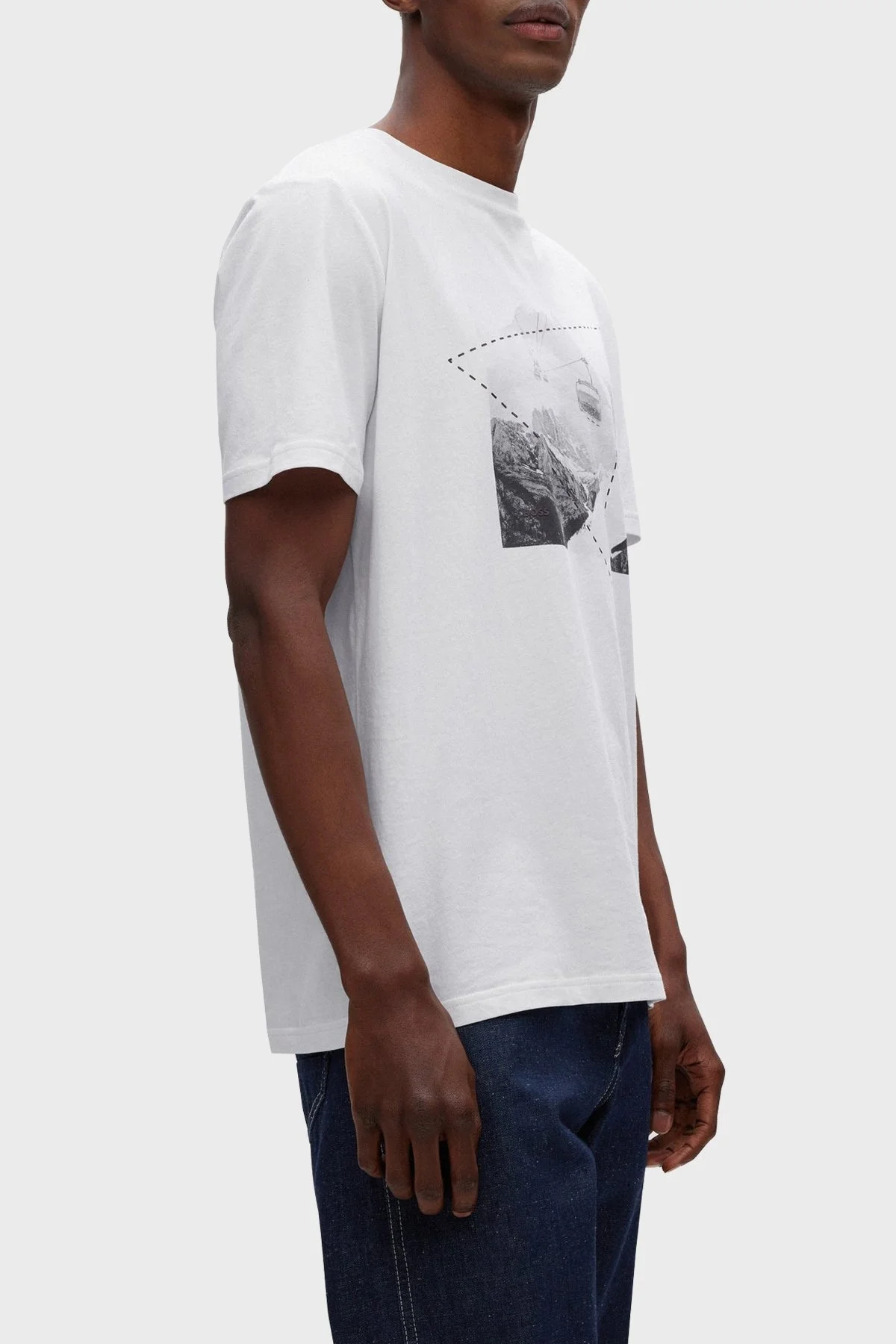 Boss % 100 Pamuk Regular Fit Bisiklet Yaka Erkek T Shirt 50478791 100 BEYAZ - 1