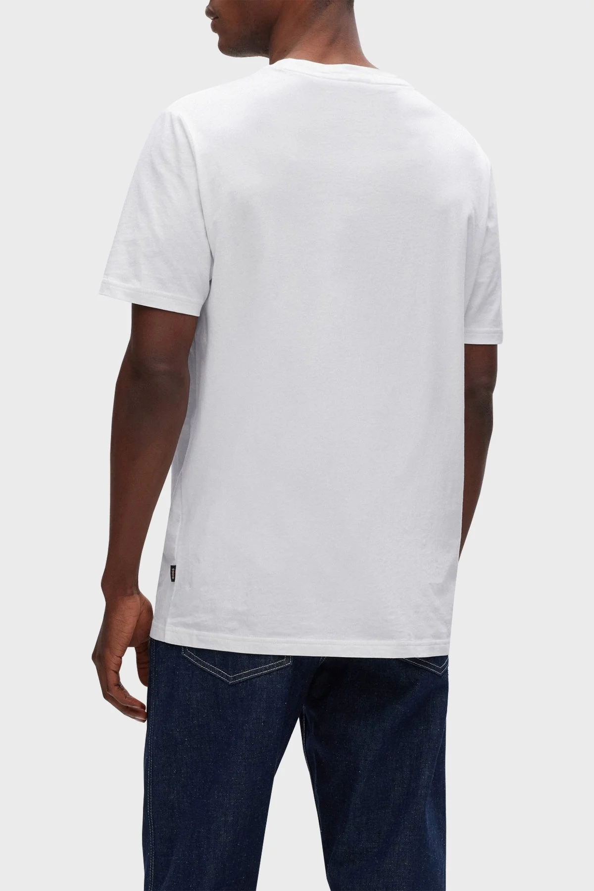 Boss % 100 Pamuk Regular Fit Bisiklet Yaka Erkek T Shirt 50478791 100 BEYAZ - 2