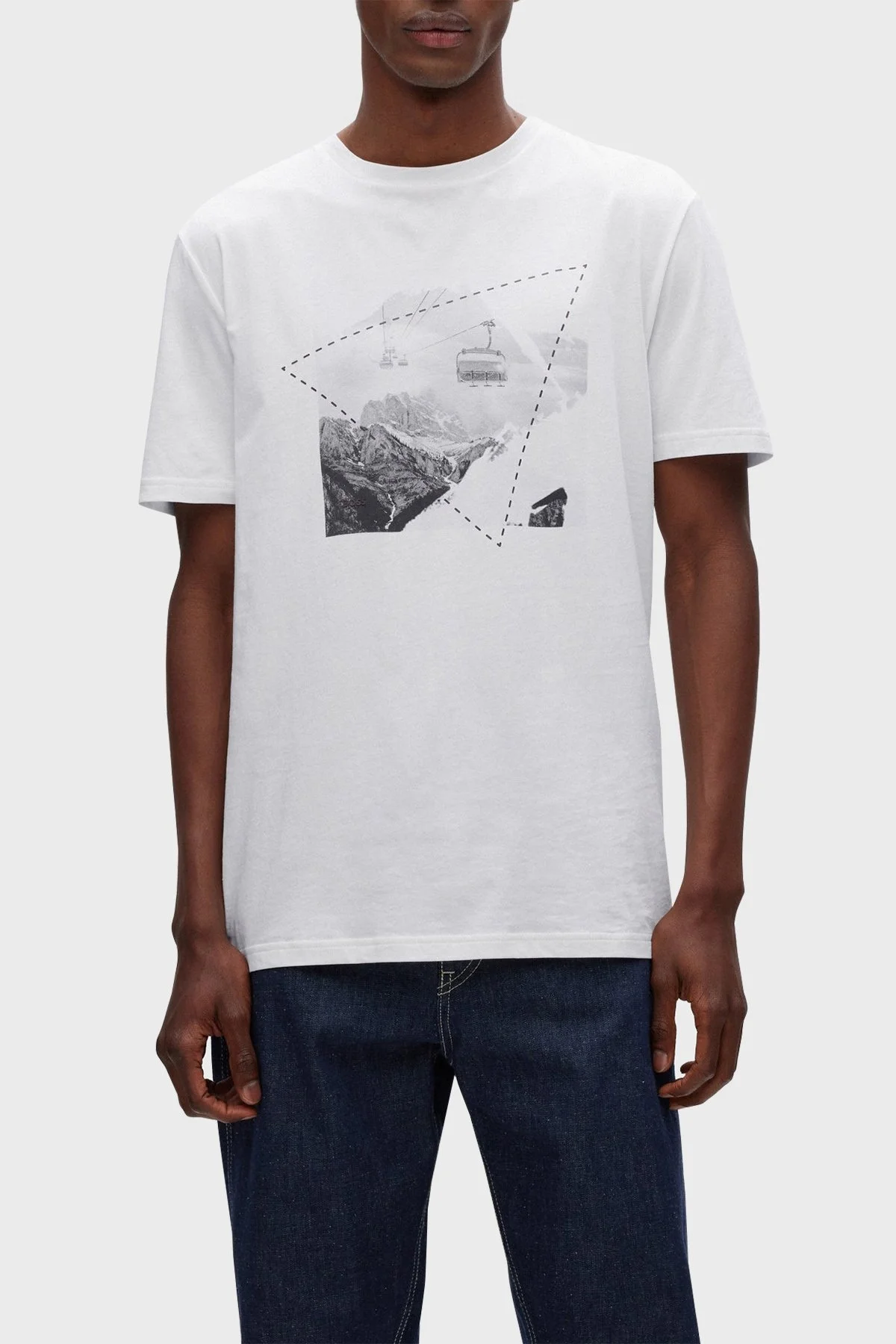 Boss % 100 Pamuk Regular Fit Bisiklet Yaka Erkek T Shirt 50478791 100 BEYAZ - 4