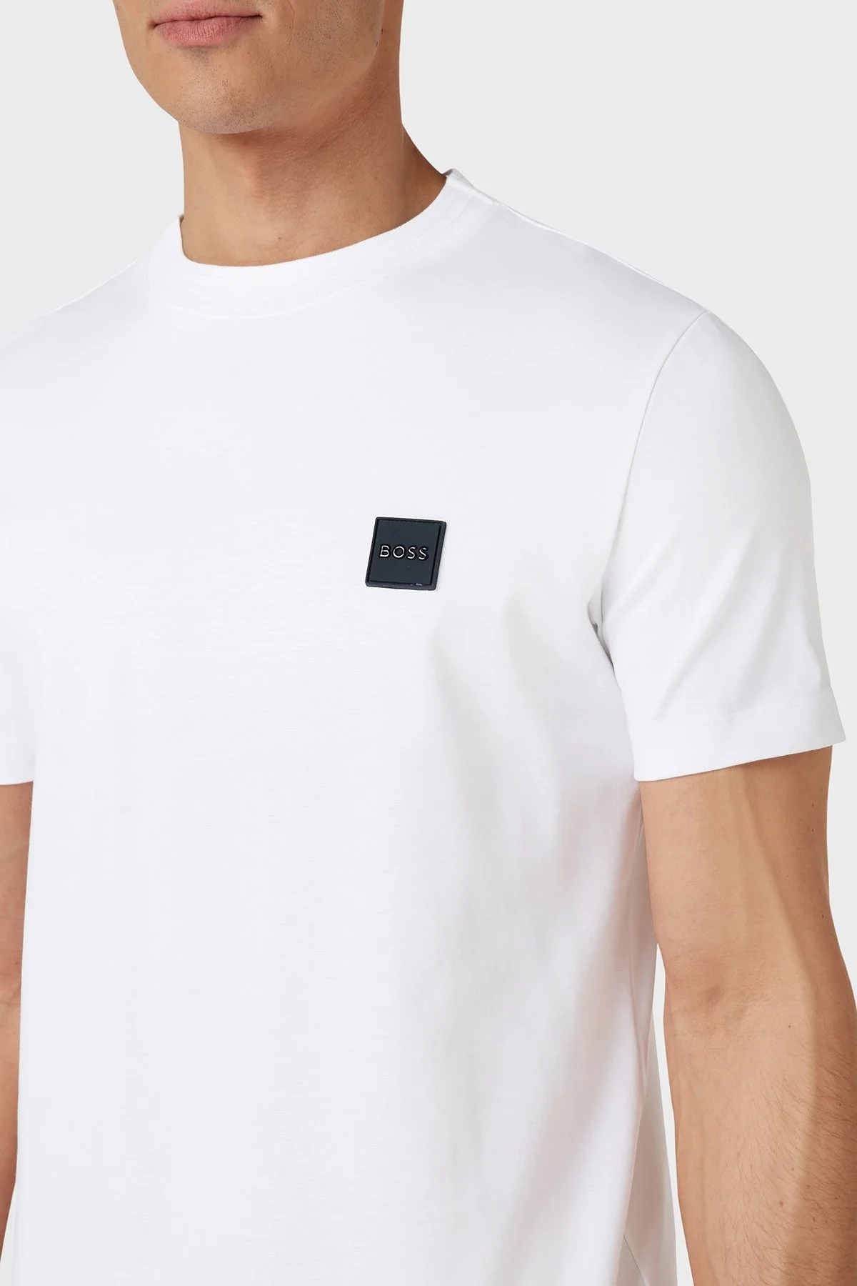 Boss % 100 Pamuk Regular Fit Bisiklet Yaka Erkek T Shirt 50485158 100 BEYAZ - 2