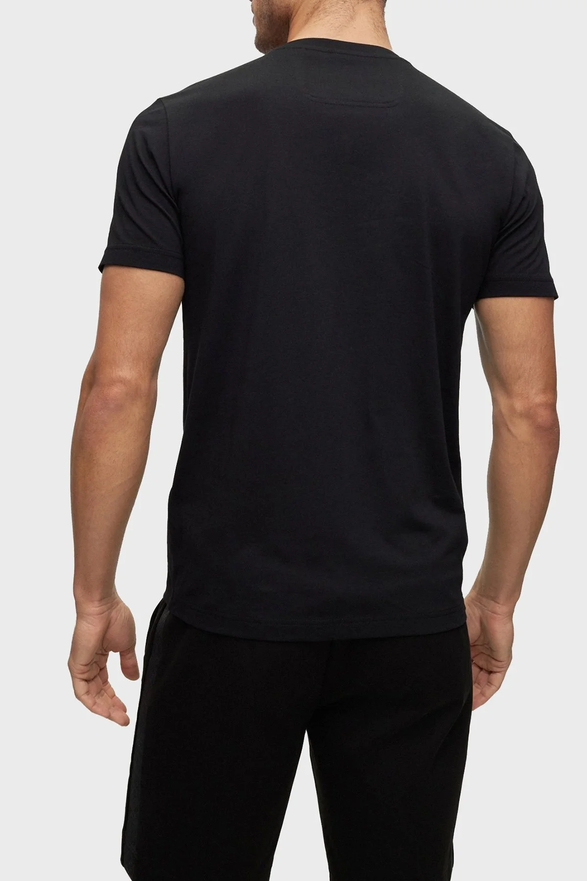 Boss % 100 Pamuk Regular Fit Bisiklet Yaka Erkek T Shirt 50488833 001 SİYAH - 2
